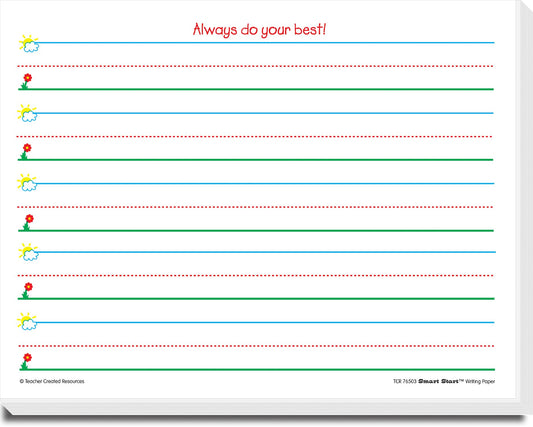 Teacher Created Resources Smart Start K-1 Writing Paper: 360 Sheets (TCR76503)
