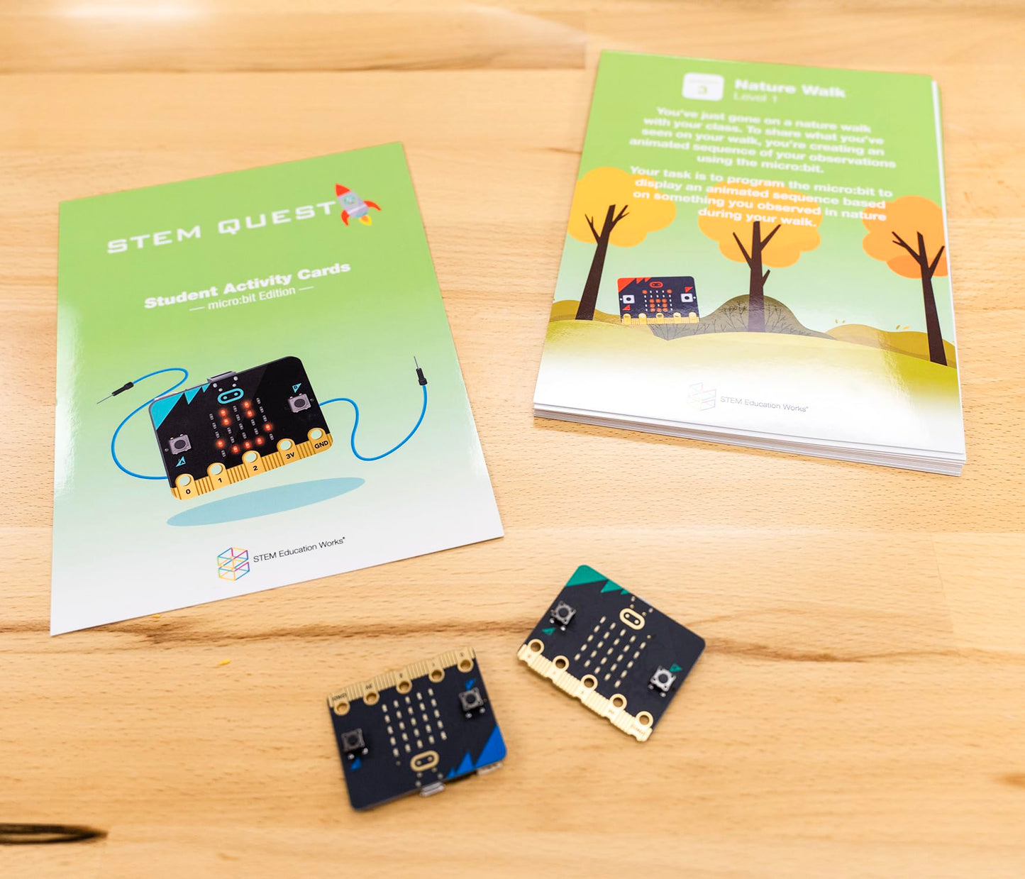 microbit Activity Cards for STEM Education - Micro:Bit - with Classroom Friendly Teacher Guide & 15 Interactive Challenges for Students
