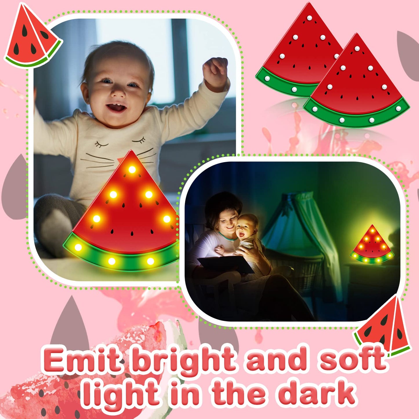 Frienda Watermelon Marquee Light LED Night Light 9 LEDs Medium Red Model Frienda-Lights-0004