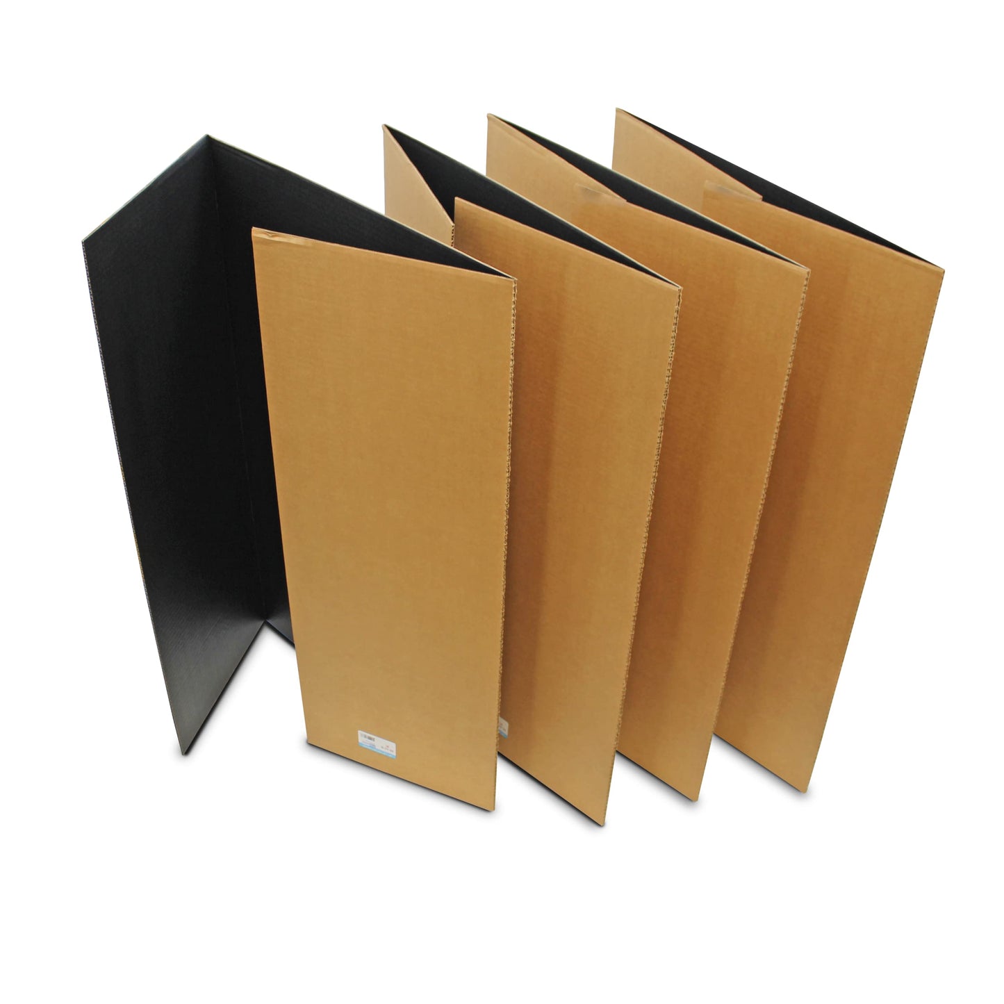 Flipside Products 36” x 48” Project Boards for Presentations, Science Fair, School Projects, Event Displays and Trifold Picture Board, Proudly Made in USA - Black - 4 Pack