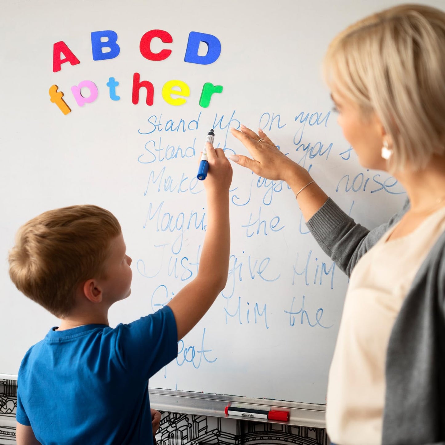 Classroom Magnetic Alphabet Letters,238 Color Lowercase Uppercase Refrigerator Magnets,ABC Double Side Magnetic Letter for Toddler 3+ Preschool Kids Learning Spelling Teachers Whiteboard Fridge