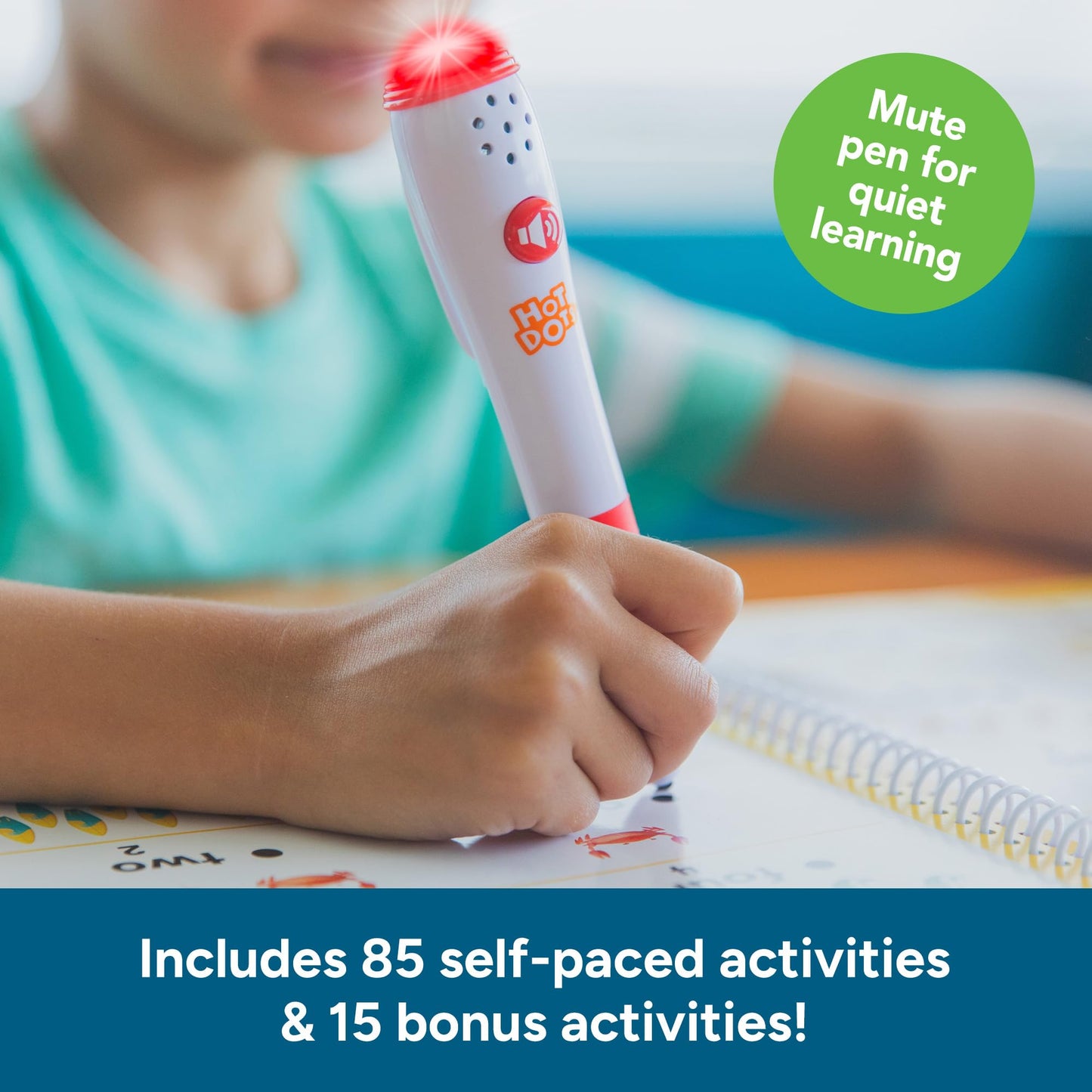 Educational Insights Hot Dots Kindergarten Reading Set - Kindergarten Workbooks with Interactive Pen, Homeschool Learning Activities, Learn to Read Activity Books for Kids Ages 5+