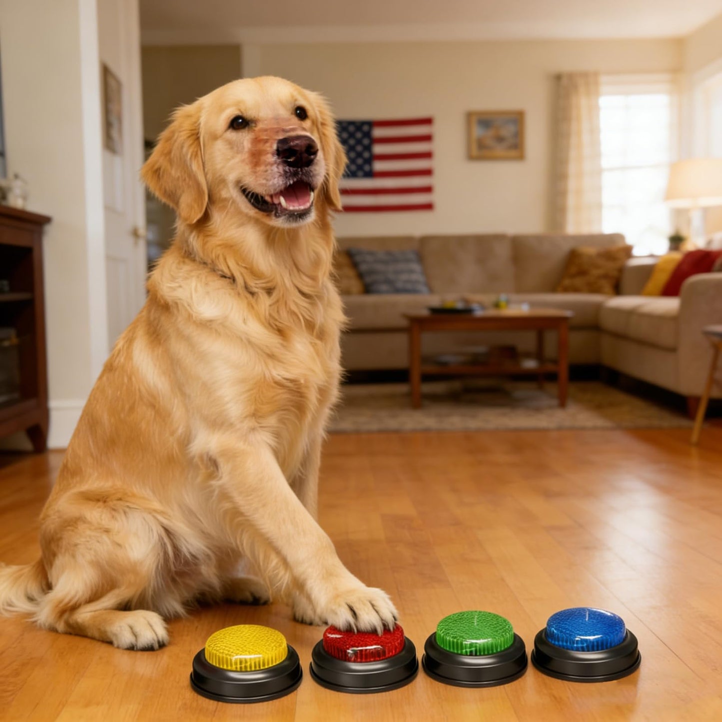 Answer Buzzers Set of 4 – Quiz Buzzers for Trivia Games, Classroom Activities, Family Game Night