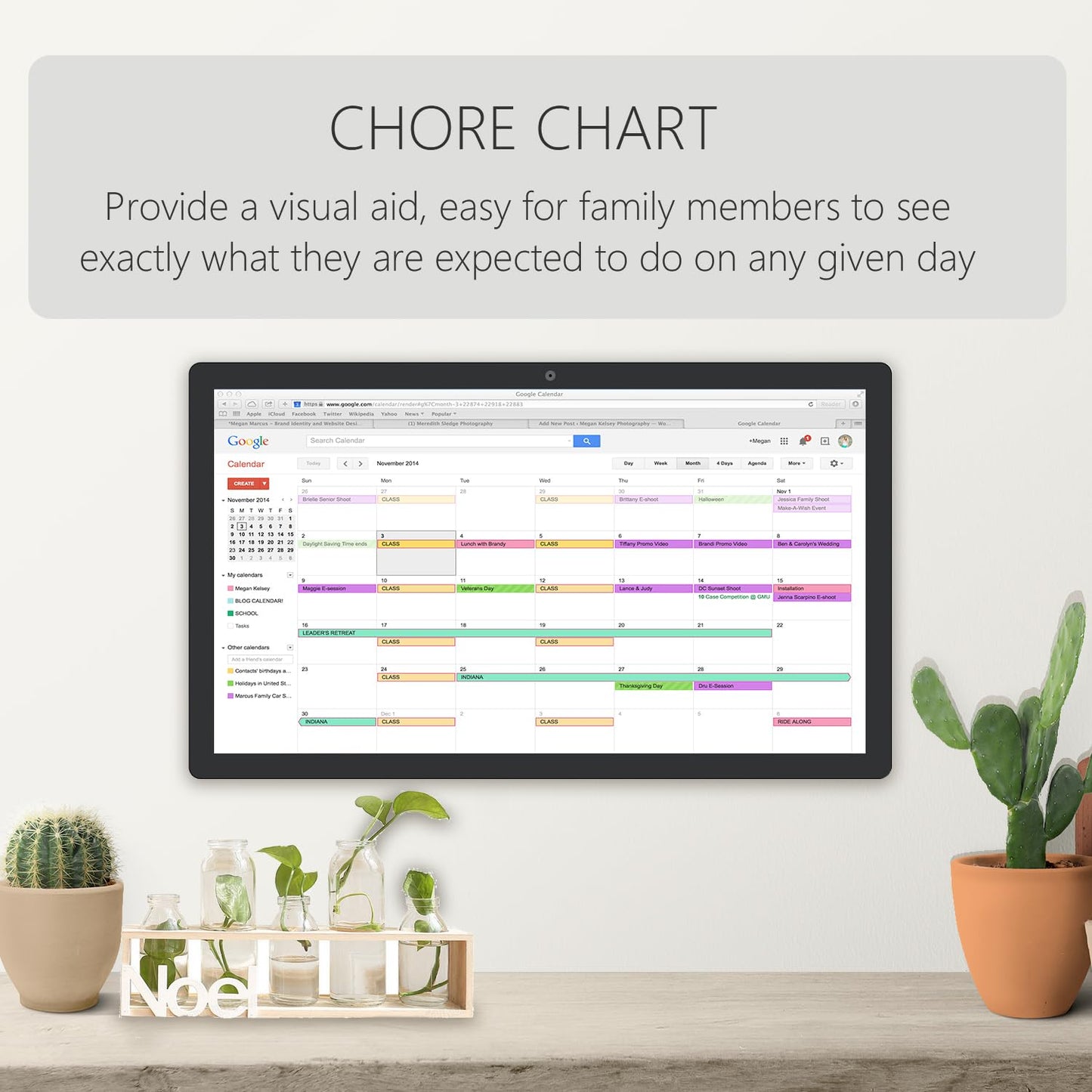 TouchWo 15.6 to 27 inch Touchscreen Digital Calendar & Wall Planners, Smart Whiteboard Calendar for Chore Chart & Work Schedule, Built in Speakers and Camera, Include Wall Mount & Desk Stand (23.8-inch)