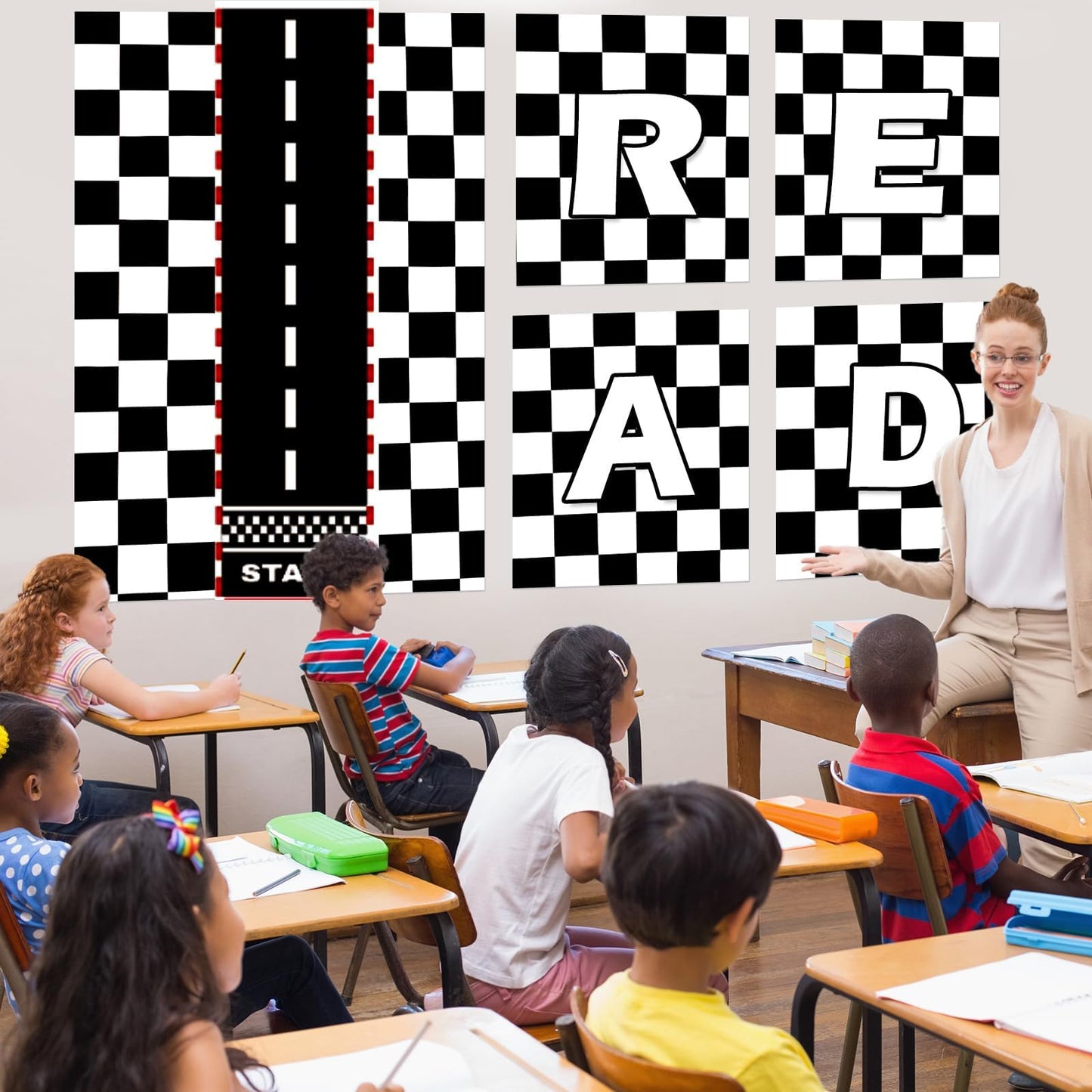 Black White Checkered Bulletin Board Paper Roll Black Plaid Bulletin Board Background Paper Back to School Classroom Decoration Poster for Art Craft DIY Home Office Classroom Supplies 17.7in x 20ft
