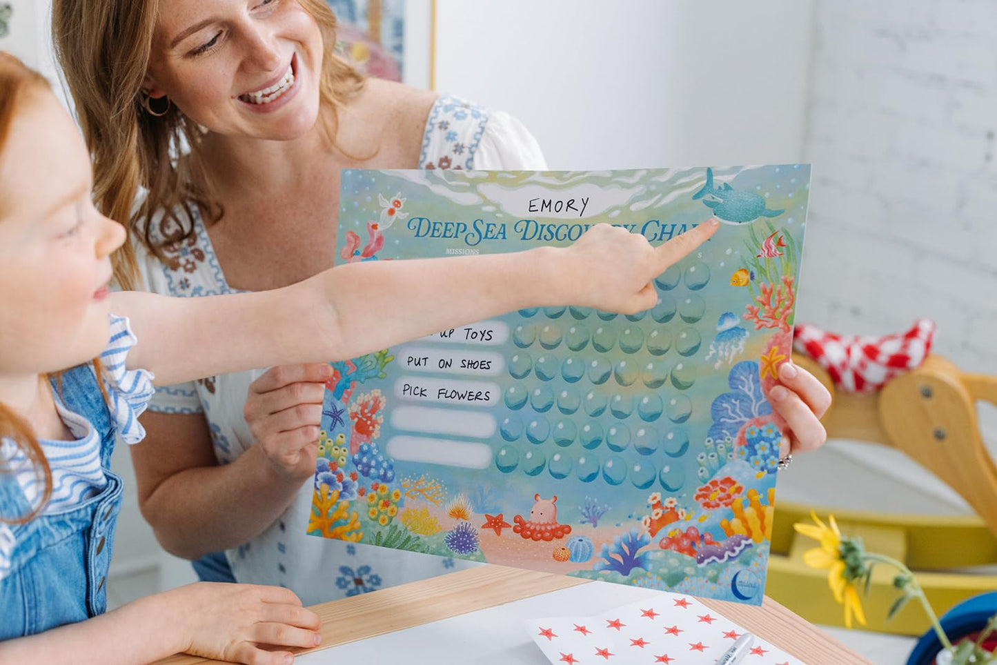 Kids Chore & Routine Reward Chart Set – 3 Themed 7-Day Charts with 147 Stickers (Space, Ocean, Jungle) – Gentle Behavior & Goal Tracker by Saisu – Ages 3+