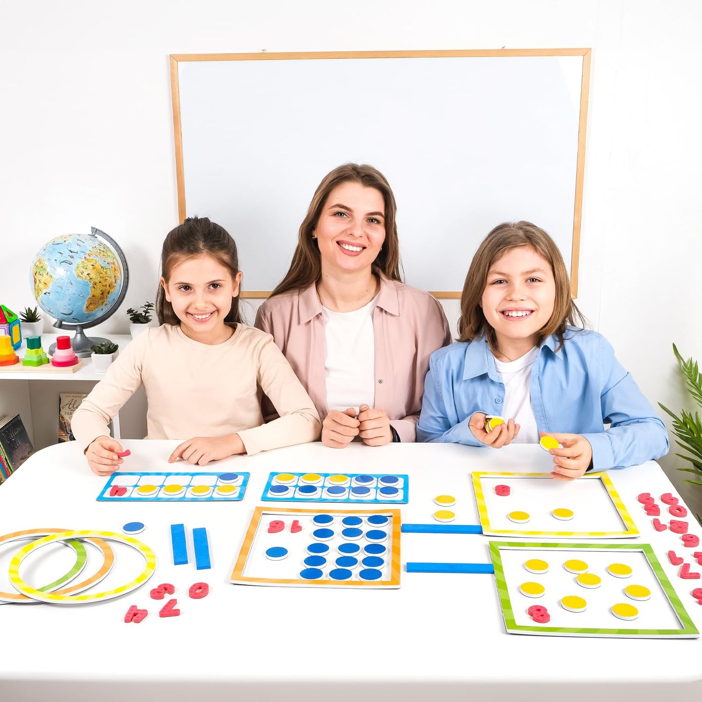 84 PCS Magnetic Number Bonds & Magnetic Ten Frames Set - Jumbo 10 Frames for Classroom, Numbers for Whiteboard, Math Counters Math Manipulatives, Classroom Must Haves - Simply Magic
