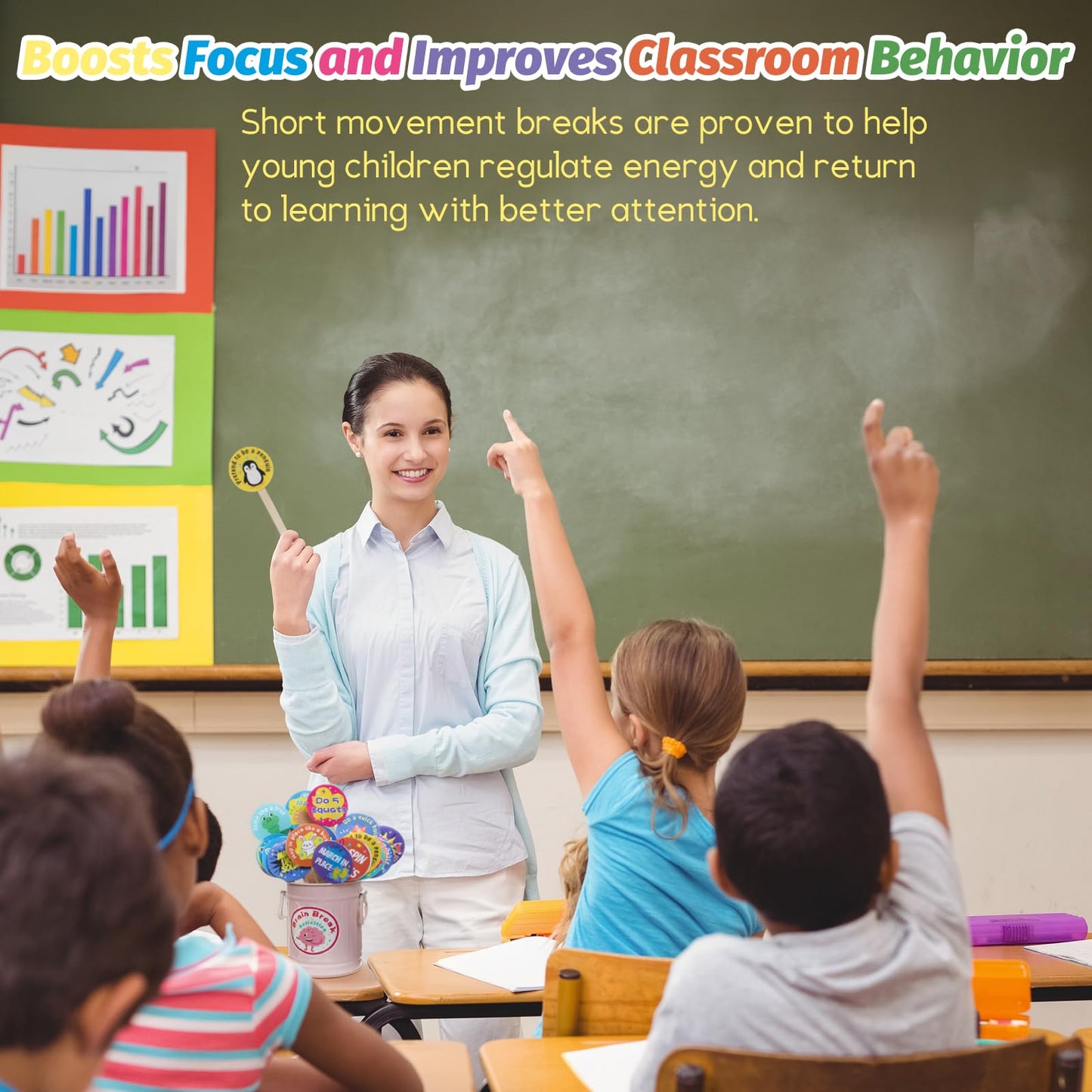 Brain Break Activities for Classroom Management Tools, 36 Pcs Classroom Games Set for Focus, Preschool Kindergarten Autism Classroom Must Haves Elementary Prek Essentials