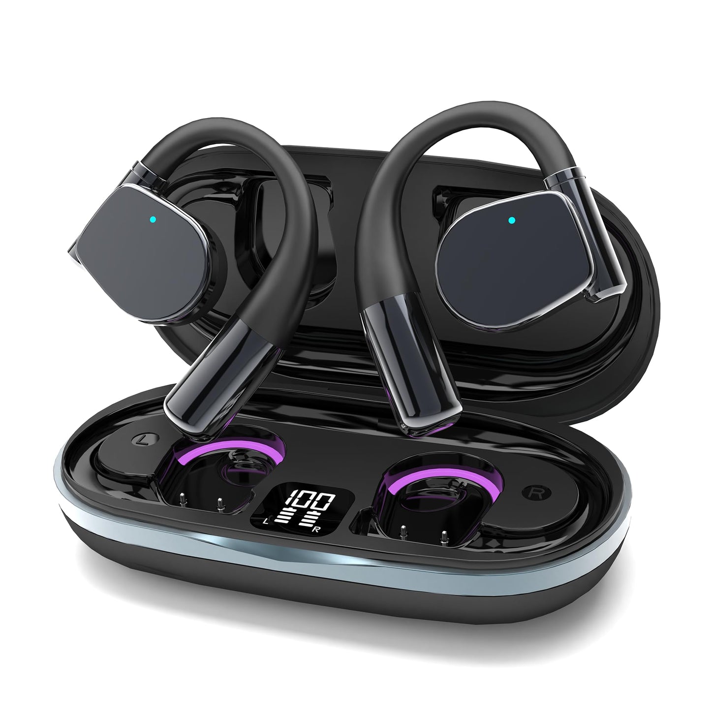 AI Translation Earbuds Real Time 164 Languages Translator Earbud 3 in-1 Bluetooth 5.4 Audifonos Traductores Inglés Español Translating Device for Travel Business Leaning iOS & Android Compatible