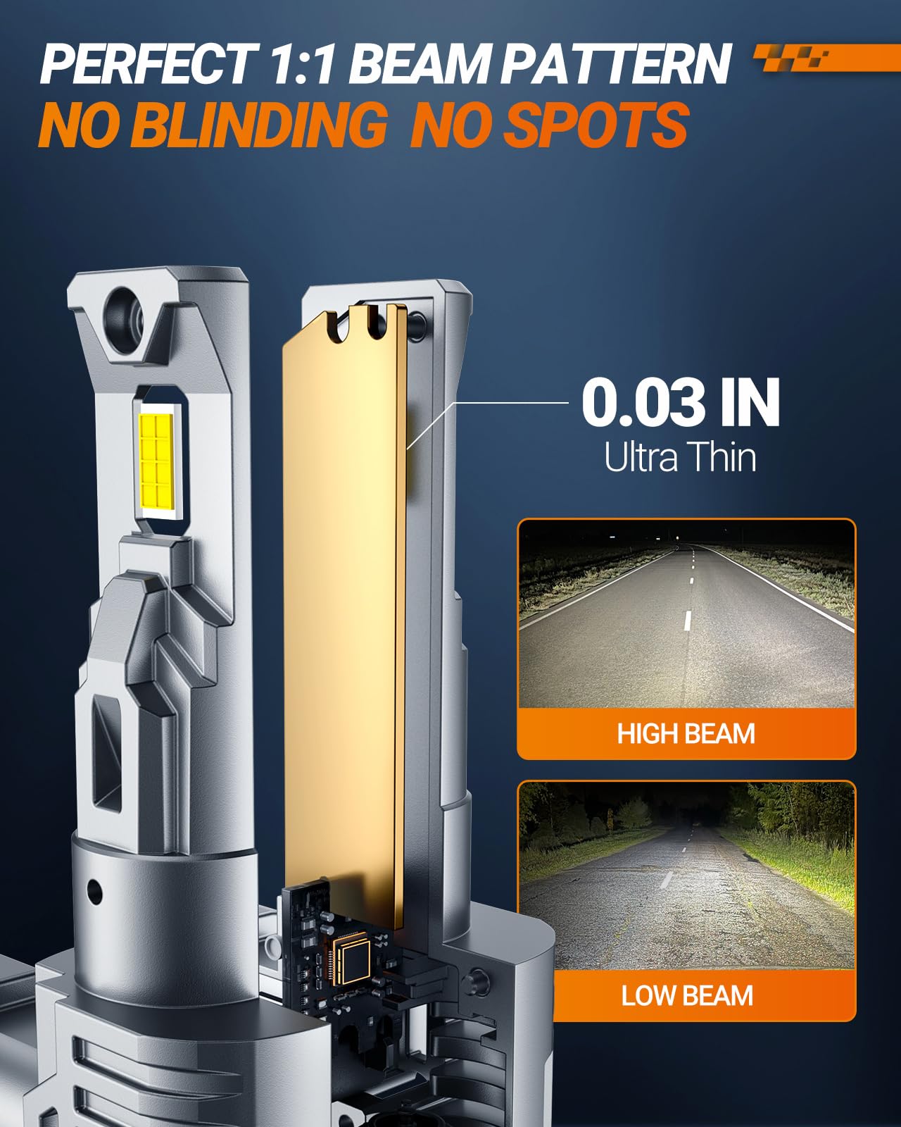 SEALIGHT 9006/HB4 LED Bulbs, 30000LM Bright White, 6500K Cool, 60000 Hours Lifespan, Plug-N-Play, 2