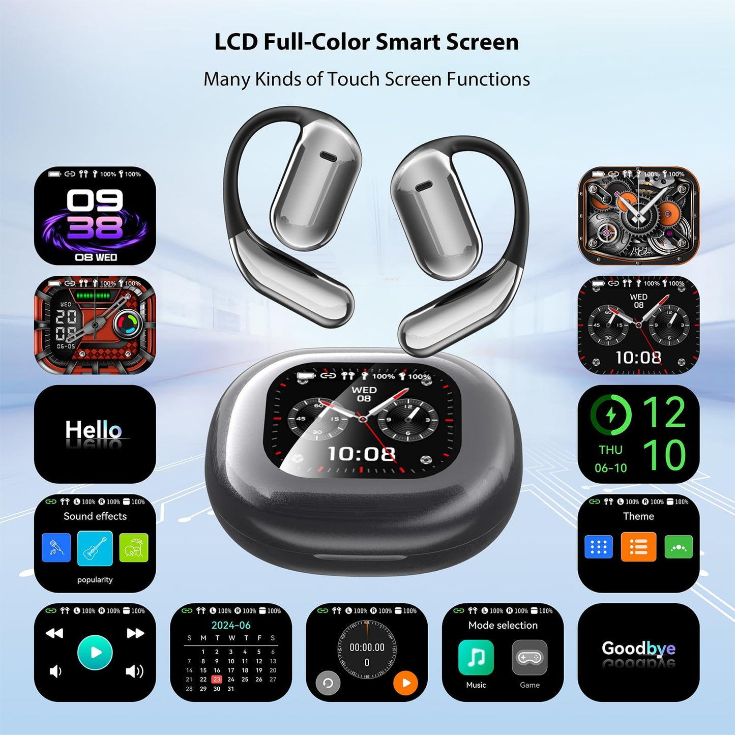 AI Language Translator Earbuds Translation Headphones Real Time 144 Languages Translating Earphones with 8 Accent Offline,Compatible with iOS & Android for Travel/Business/Learning