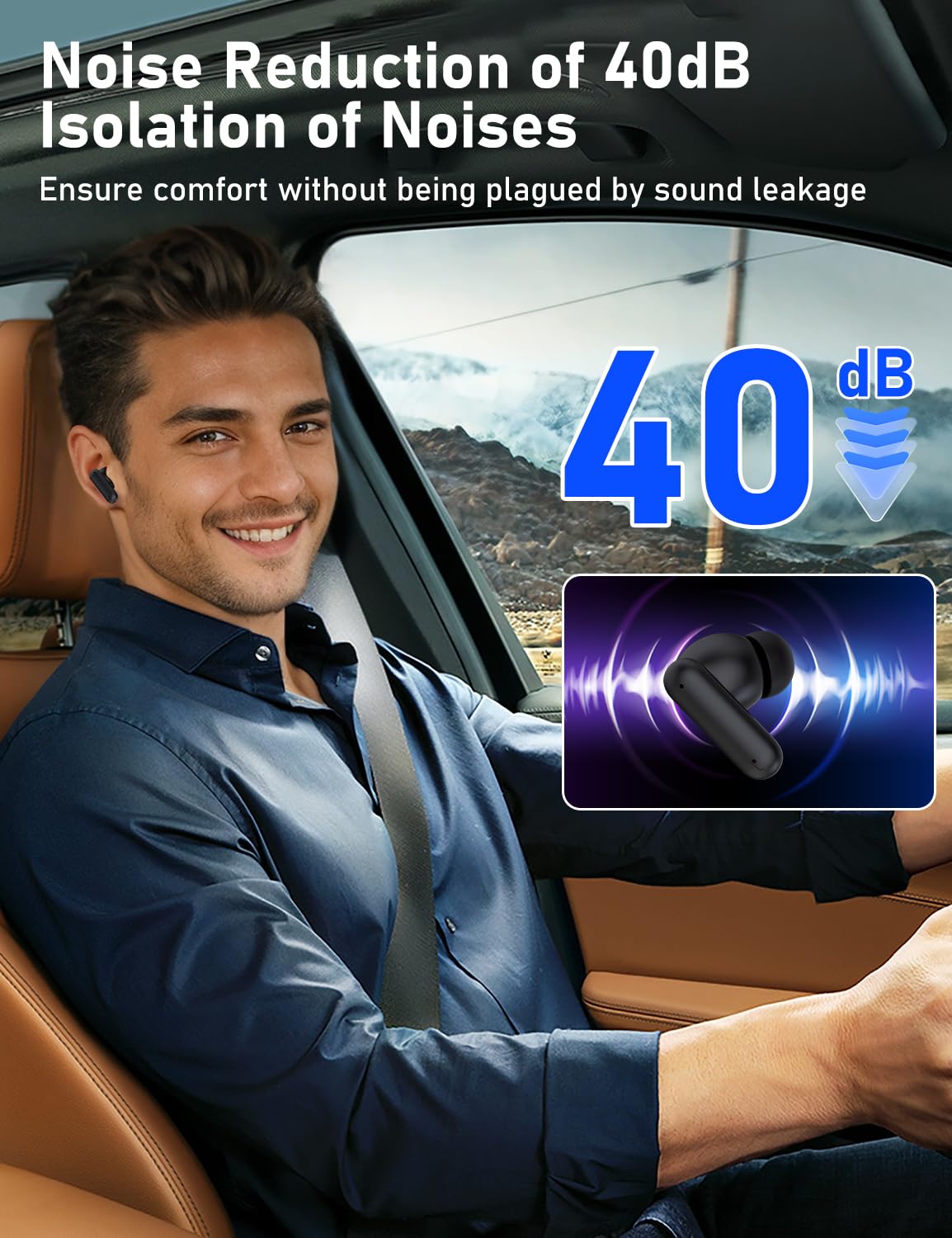 AI Translation Earbuds Real Time, 139 Language Translator Earbuds 3-in-1 Translation ，6 Translation Modes，Two-Way Translator Device with APP for Travel Learning Business (Black)