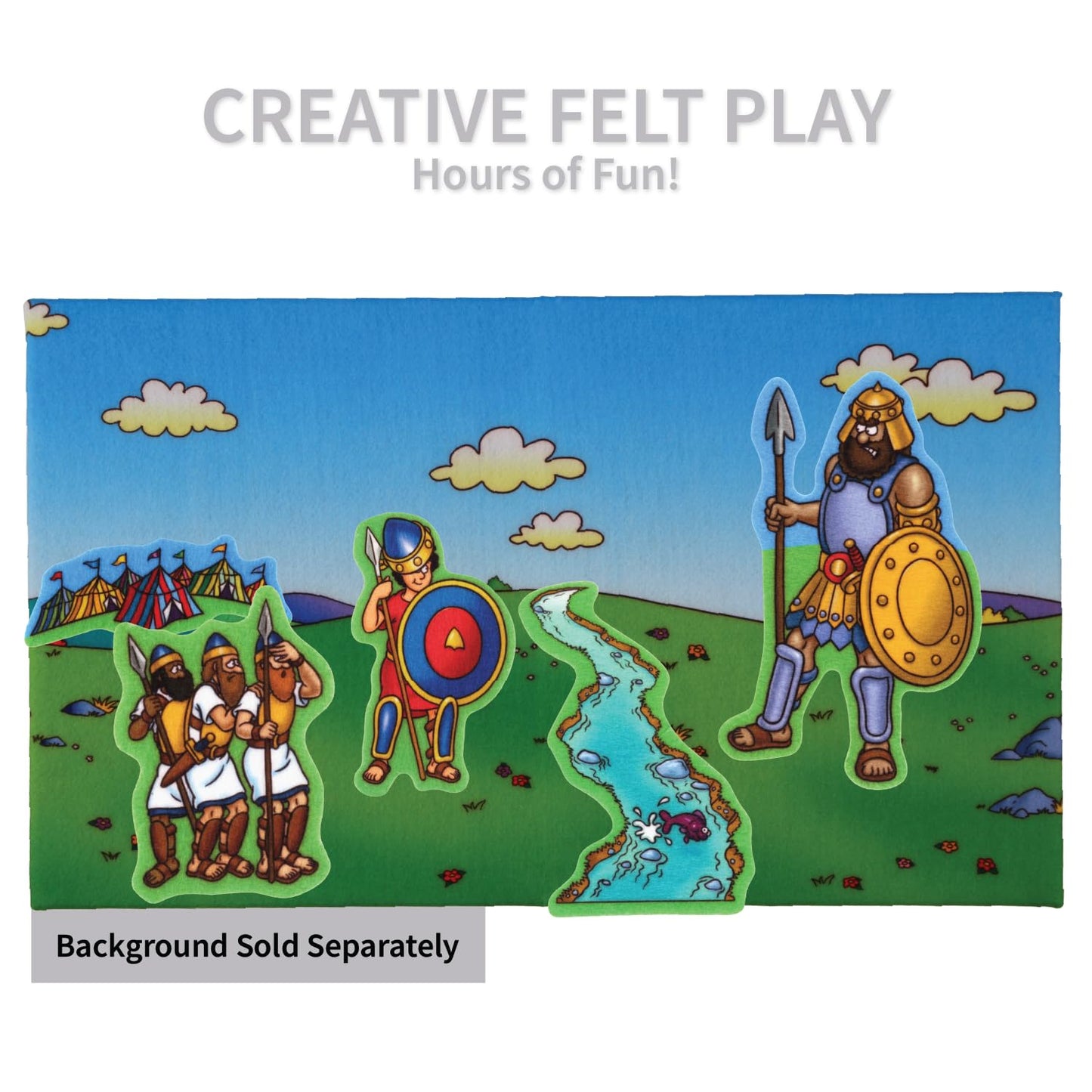 Little Folk Visuals Beginners Bible: David Precut Felt Pieces, 15 Pieces Set