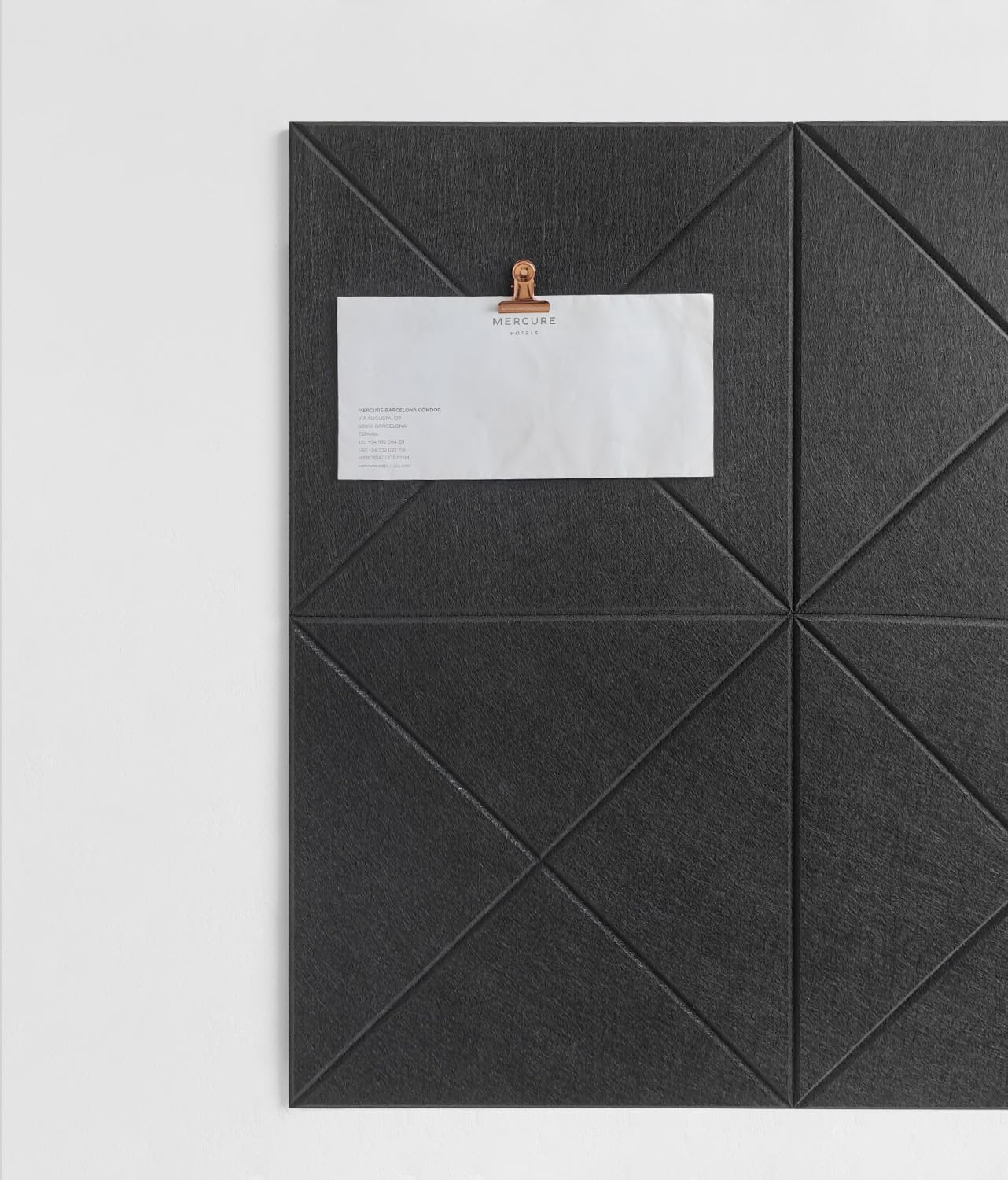 DECORITA Cork Board 24 x36 Alternative - 6 Pack Felt Wall Tiles with Safe Removable Adhesive Tabs, Cork Boards for Walls Cork Board for Home Office Pin Board Tack Board - Black