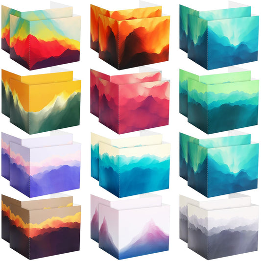 SATINIOR 24 Pcs Privacy Folders for Students, Desk Dividers for Classroom Testing, Student Privacy Boards Classroom Must Have, 12 Colors Study Panel for School Teacher Supplies(Gradient Style)