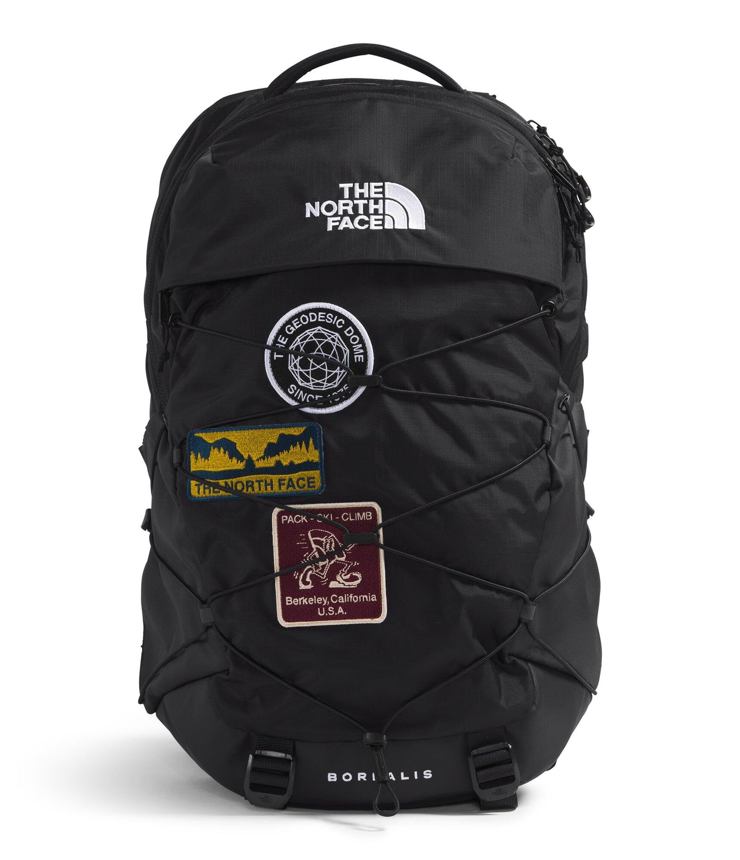 The North Face Borealis Commuter Laptop Backpack - Water Repellent, Laptop Sleeve, Large Main Compartment, TNF Black U Borealis Patch/TNF White, One Size