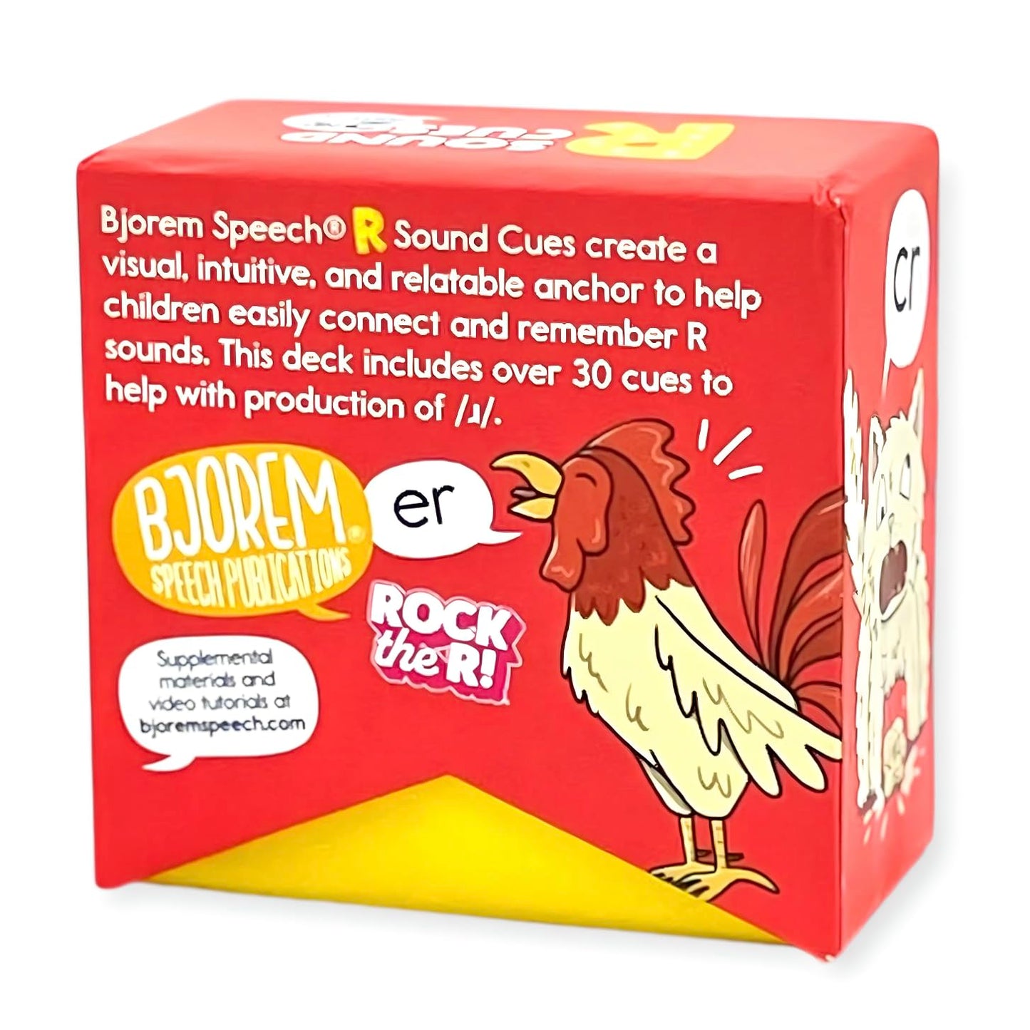 Bjorem Speech® R Sound Cues – Second Edition | /ɹ/Speech Therapy Cards for Kids | Visual & Auditory Cueing for R Sound Remediation and Generalization