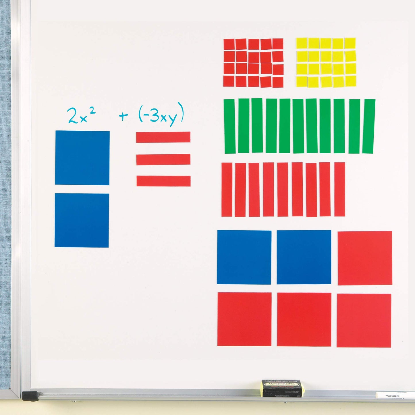 Learning Resources Algebra Tile Class Set and Magnetic Algebra Tiles Set
