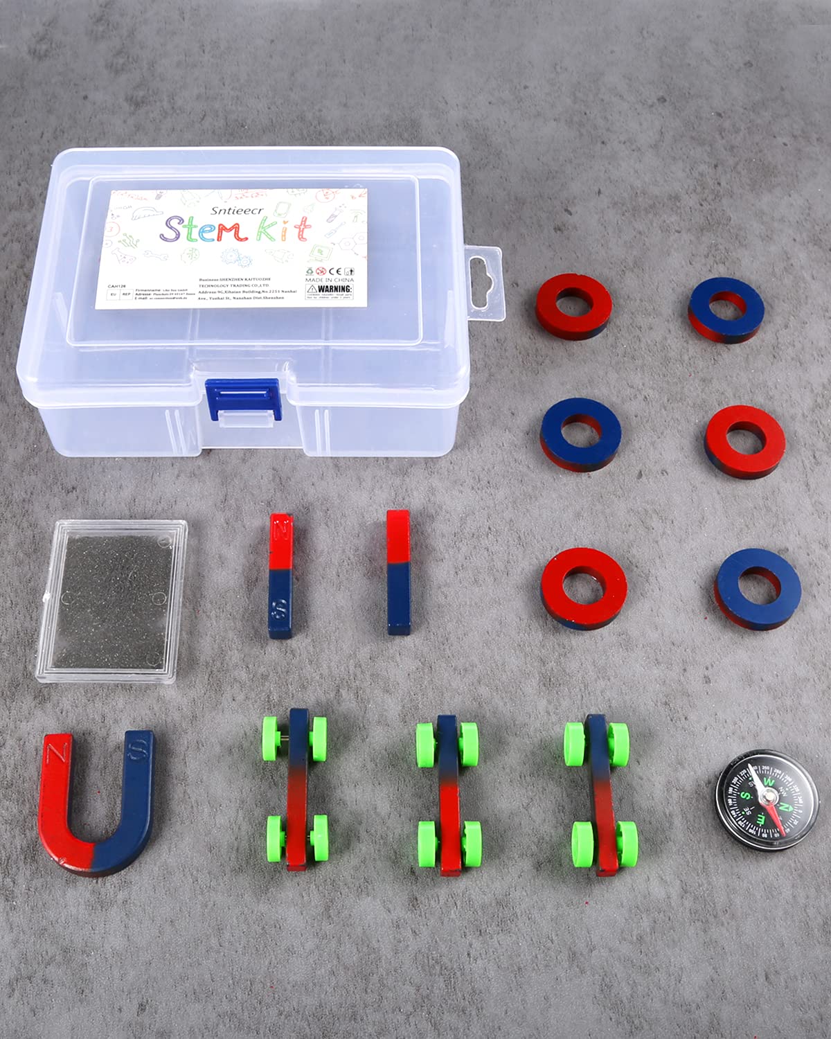 Sntieecr Labs Junior Science Magnetism Set for Experiment Education, Science Experiment Tool Physics Educational Toys Educational Science Kit for Kids Teen