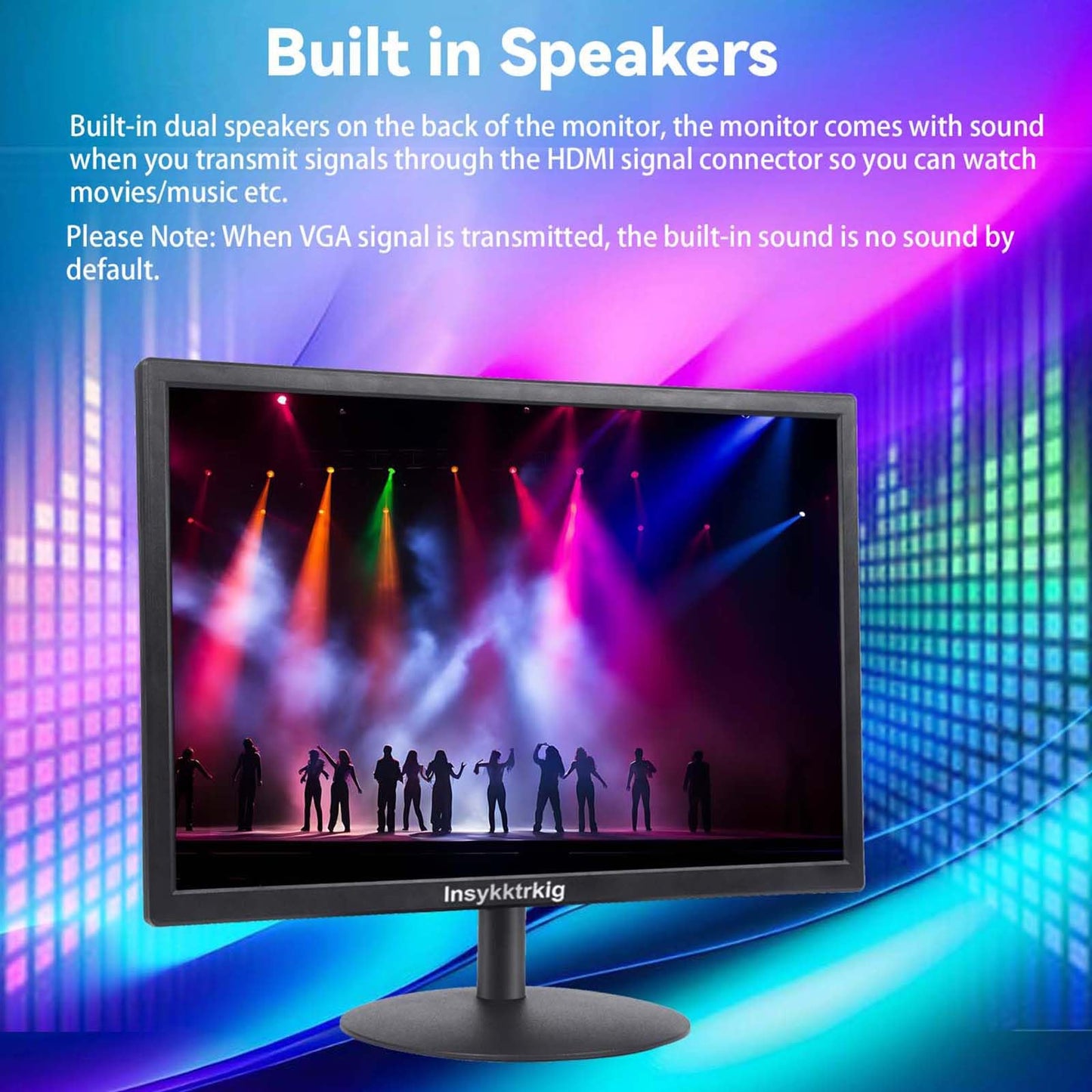 Touchscreen Monitor 19" FHD 1440x900 Multi-Touch Screen HDMI VGA Type-A Touch Port Dual Speakers,60Hz,VESA,Brightness 300cd/m²,Tilt Adjust,PC Office Desktop Business Computer Touch Display