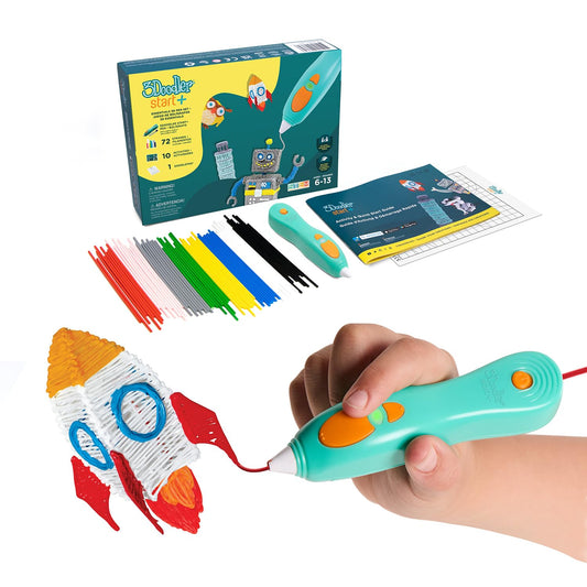 3Doodler Start+ Essentials 3D Pen Set for Kids, Easy to Use, Learn from Home Art, Educational STEM Toy for Boys & Girls Ages 6+