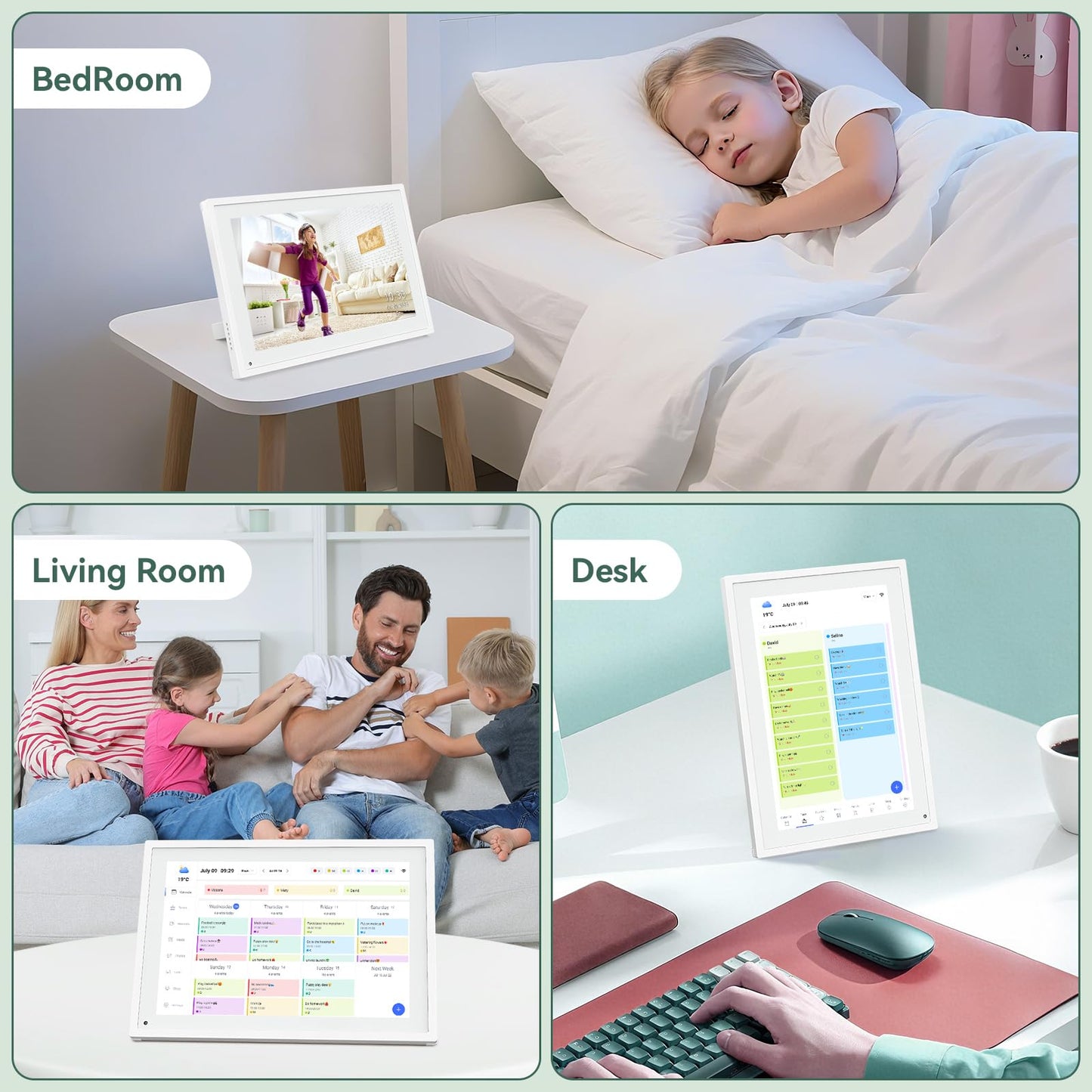 Digital Calendar,10.1 Inch Planner Electronic Calendar&Chore Chart,Smart Calendar Touchscreen Interactive Display for Family Schedules,Bussiness Working tasks,Great for Organizing Your Routines,Gifts for Women Mom
