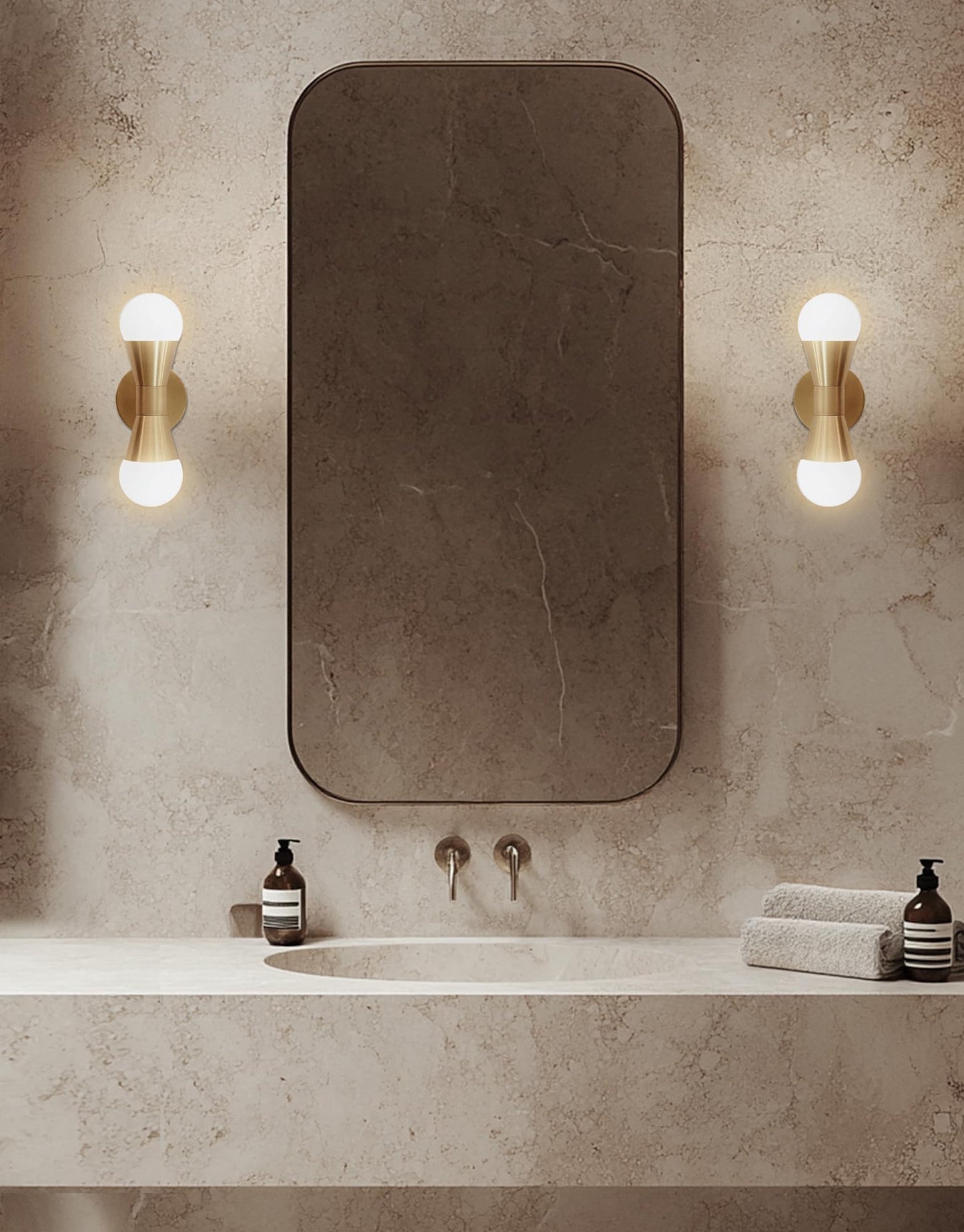 Dainolite Fortuna Wall Light 2-Light 120W Matte Black FOR-72W-MB-PC