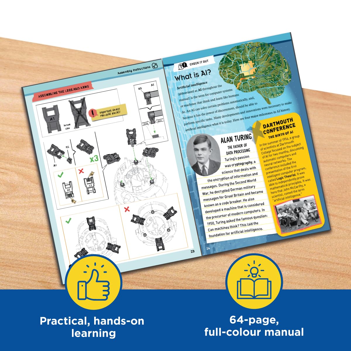Thames & Kosmos Kai: The Artificial Intelligence Robot | Explore Machine Learning | Build an Innovative Smart Robot & Experiment with AI | App-Enabled for iOS & Android | Intro to AI for Kids