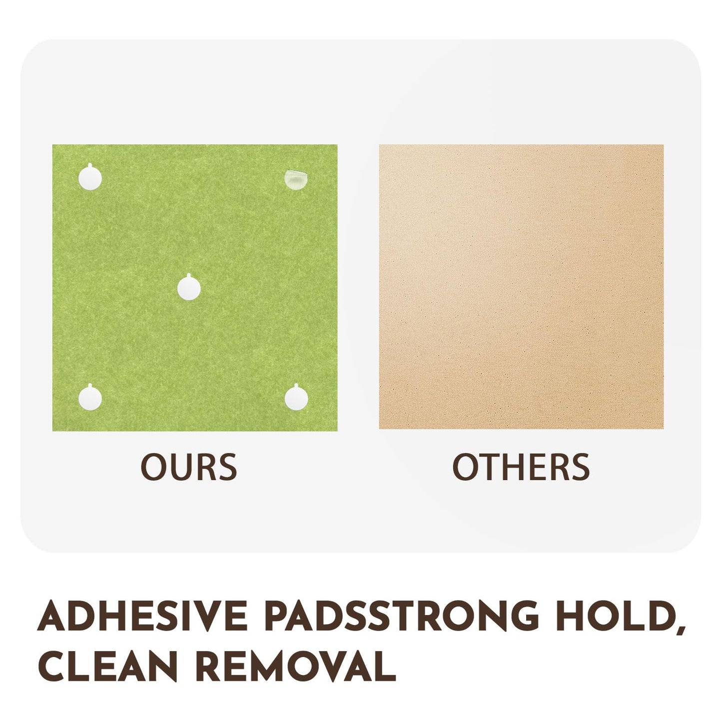 MISSDAY Large Felt Bulletin Board 48" x 36" Cork Board for Wall, 12-Pack Cork Boards with 72 Safe Removable Adhesive Tabs, 50 Pushpins, Pin Board for Home Office Classroom Soundproof Wall Tile, Green