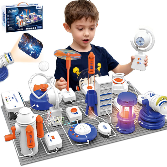 ElapseGlow AI Science Kit for Kids 6-12 Years | STEM Robotics & Electronic Circuit Building Kit with 66 Pcs & 500+ Experiments | Voice Controlled Educational Engineering Toys for Boys & Girls
