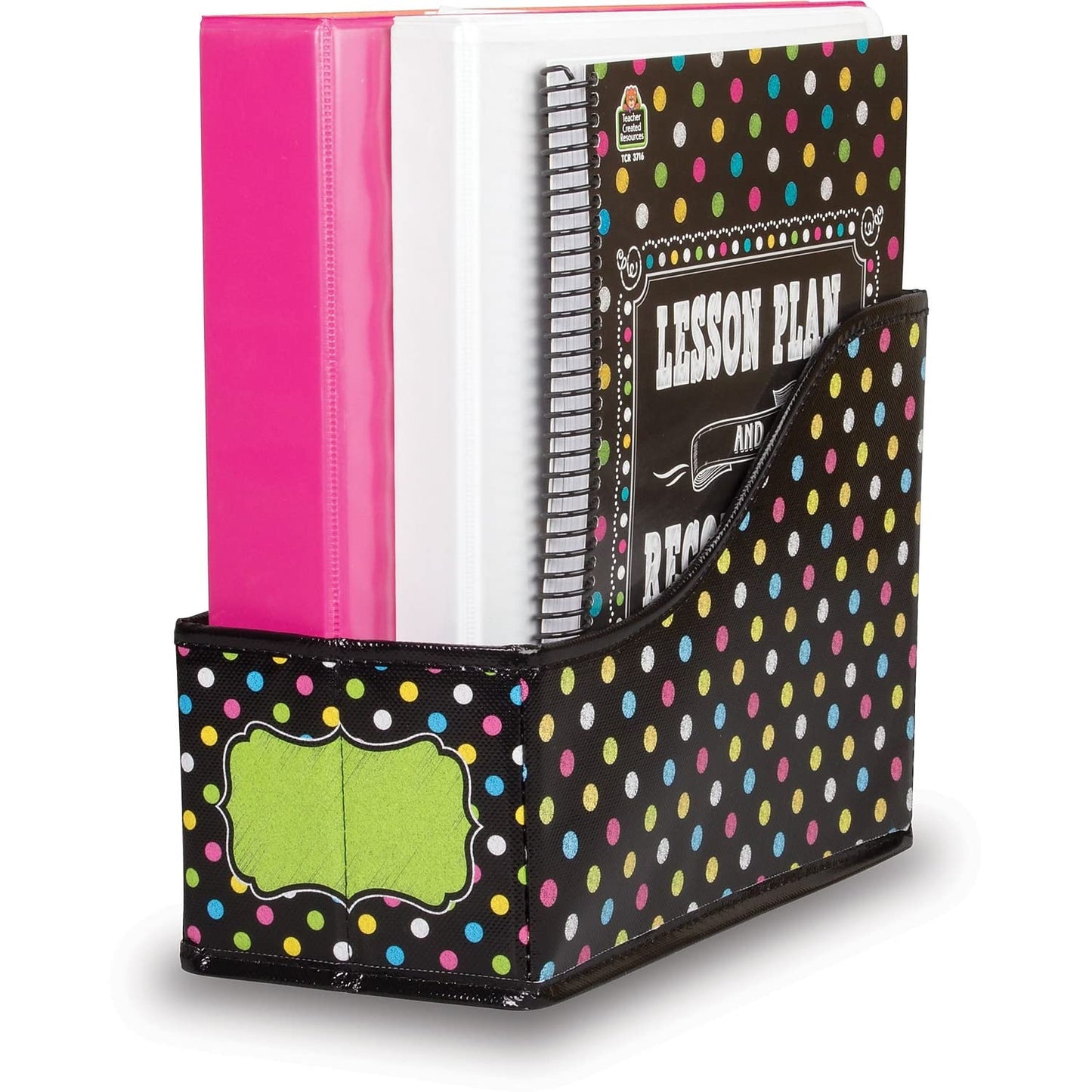 Teacher Created Resources Chalkboard Brights Book Bin, Multicolor, 8" x 5" x 11"