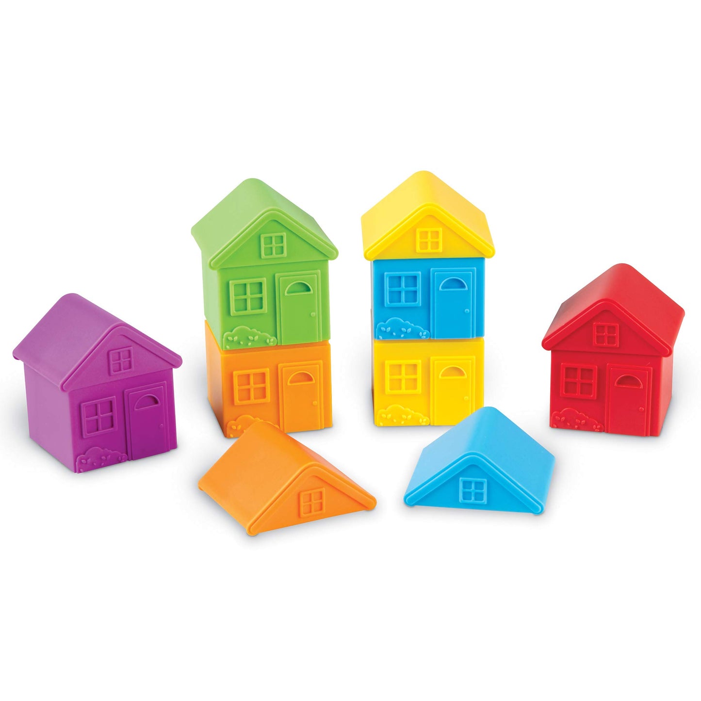 Learning Resources All About Me Sorting Houses - 12 Pieces, Ages 3+ Fine Motor & Sorting Skills, Montessori Toys, Special Education Actives, Imaginative Play