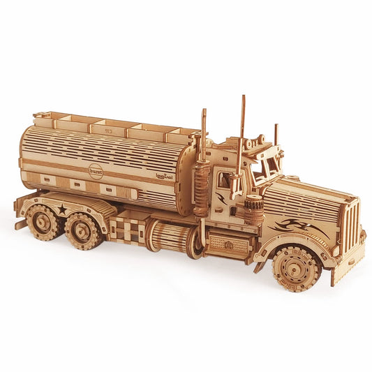 3D Wooden Puzzle - Wood Mechanical Tank Truck Model Kits - Coin Bank Crafts Model - Wooden STEM DIY Brain Teaser Puzzles, 3D Puzzle for Birthday Adults & Teens