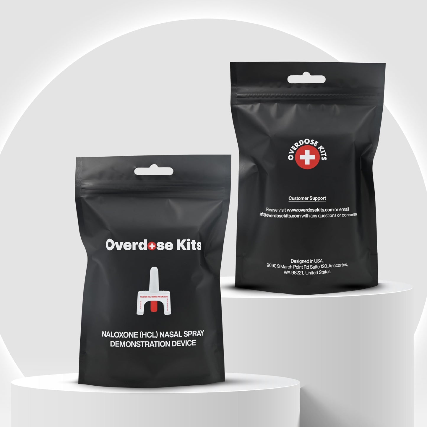 Training Device for Naloxone Nasal Spray | for Use in First Aid Training for Opioid Overdose | Reusable | Includes Two Nasal Spray Training Devices & Instructions (Pack of 5) | Contains NO Medication