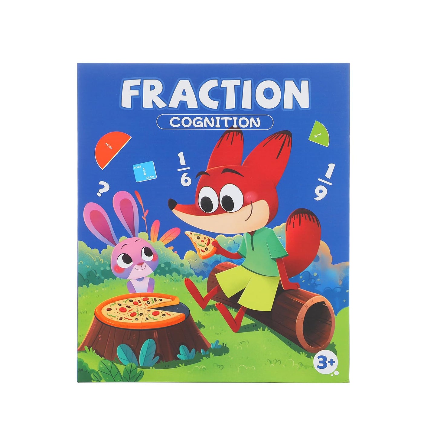 Magnetic Fraction Demonstration Book, 164PCS Magnetic Fraction Tiles, Fraction Manipulatives, Score Disk Demonstrator Math Puzzle Manipulatives for Elementary School, Learning Toys Set for Kids