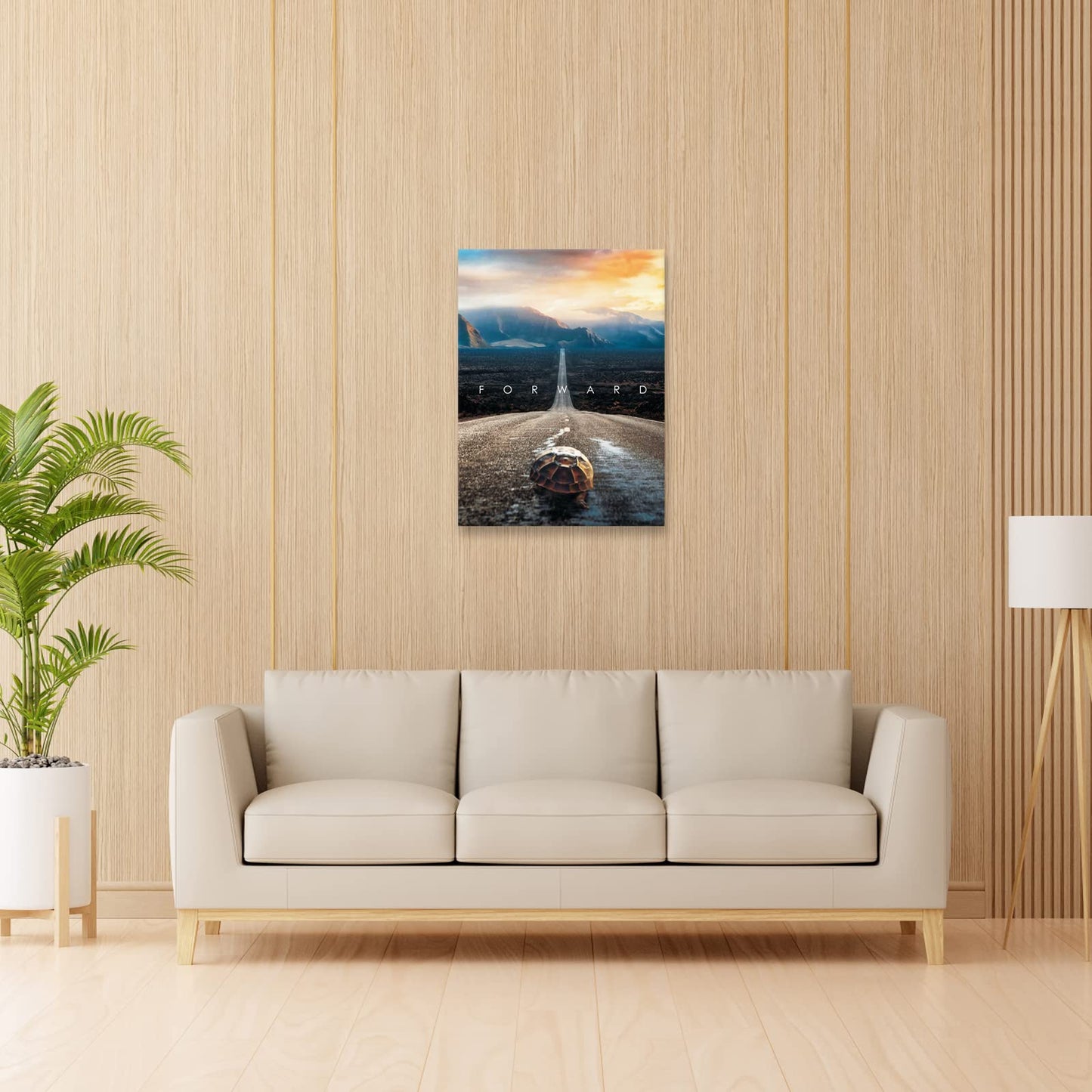 Motivational Canvas Wall Art Entrepreneur Forward Poster Print Decorations Decor for Office Living Room and Bedroom (12" W x 18" H)