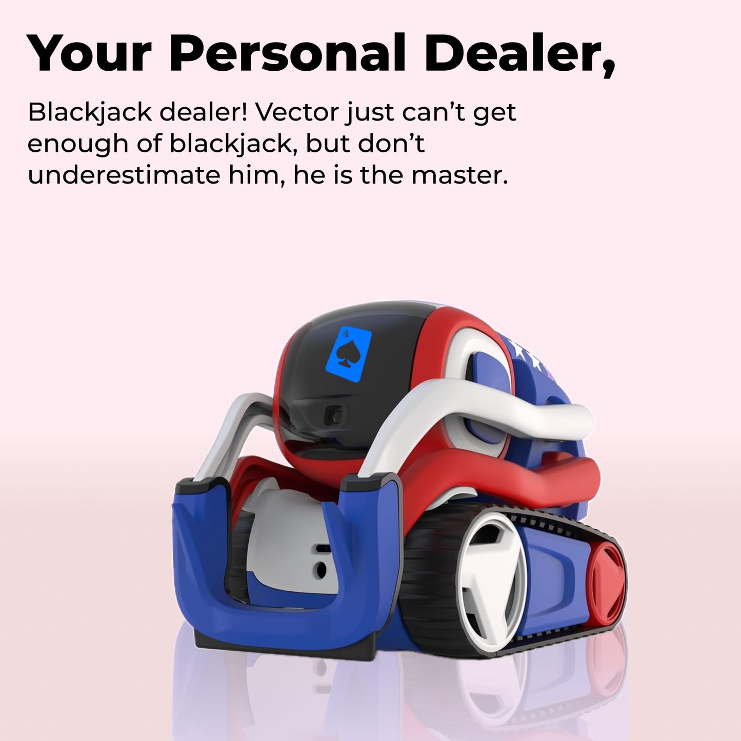 Anki Vector 2.0 AI ChatGPT Connected Robot Companion – Smart Autonomous Home Robot with Face Recognition and Voice Conversations - ChatGPT Subscription Required (Red, White & Blue)