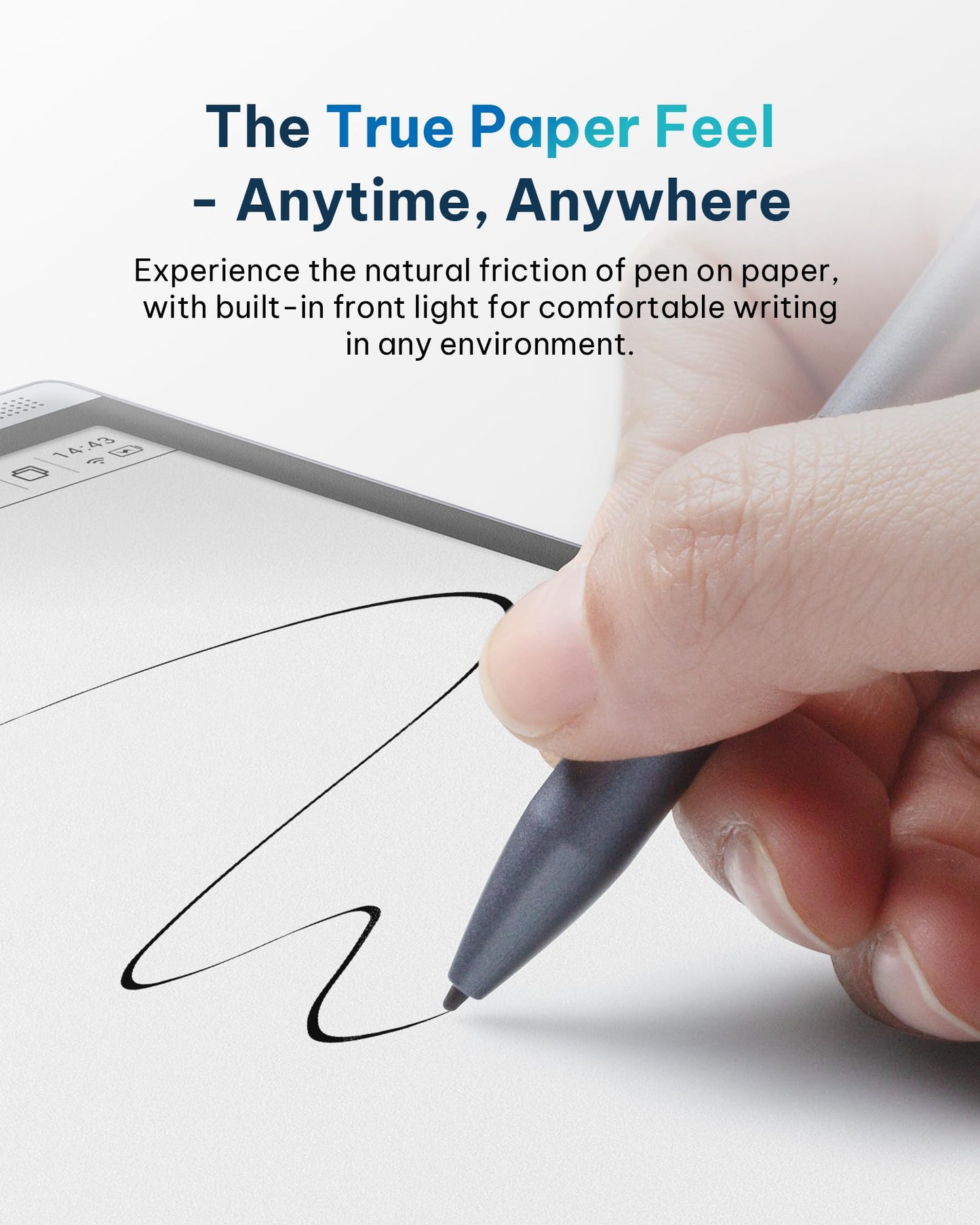 iFLYTEK AINOTE Air 2 Bundle with Black Folio Case, 8.2-inch AI Paper Tablet Writing Tablet, Digital Notebook with Pen, Voice-to-Text Transcription, Multi-Languages Chatgpt Support