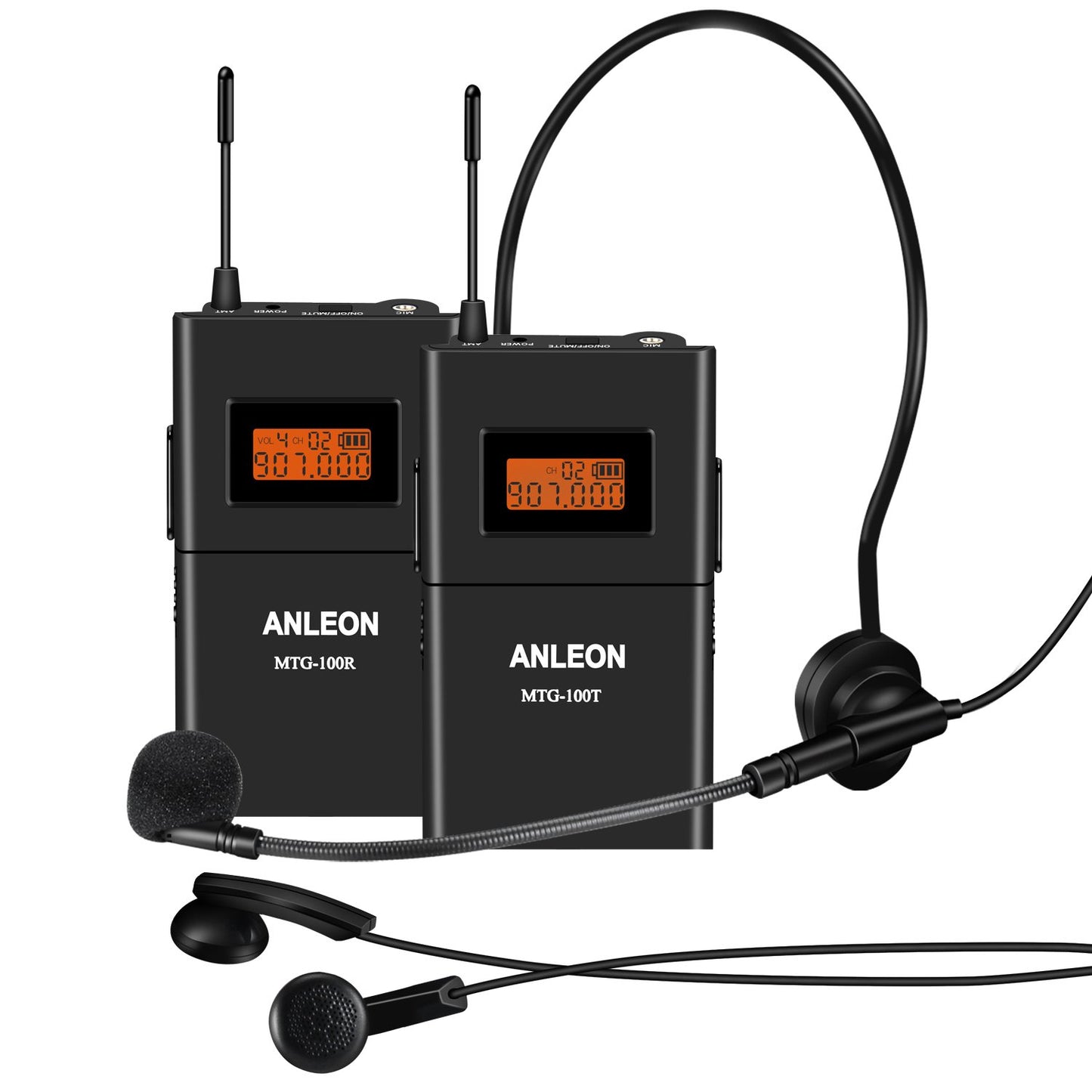 ANLEON MTG-100 Digital Wireless Tour Guide Language Interpretation Systems Wireless Acoustic Transmission System Tour Guiding, Simultaneous Translation, Audio-visual Eduation Tour Guide System,travelling, Meeting, Museum Visiting, Coaching, Education, Wir