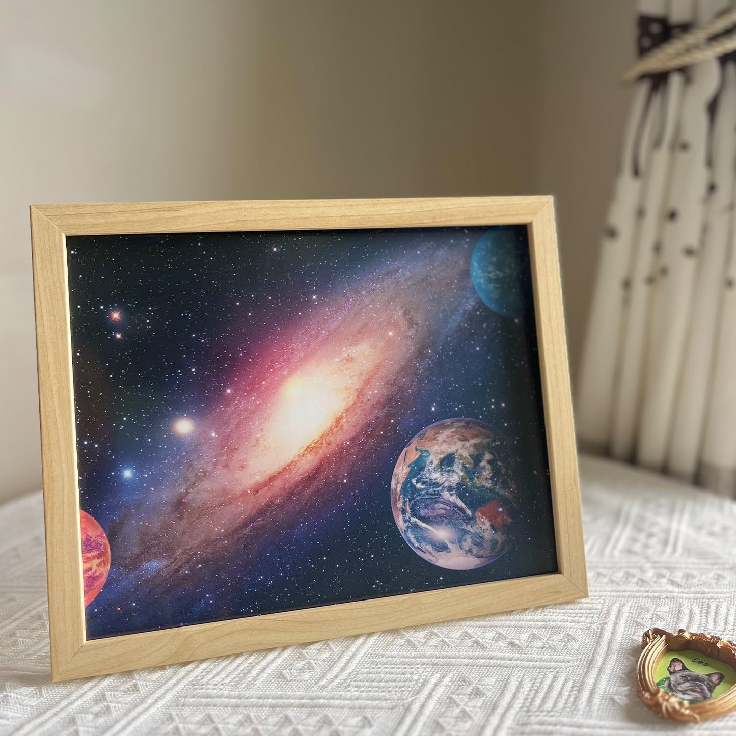 Outer Space Posters Solar System Planet Painting Galaxy Pictures Nebula Wall Art Kids Bedroom Outer Space Room Decor Interstellar Posters Living Room Home Decoration Set of 9( 8x10 inches) Unframed