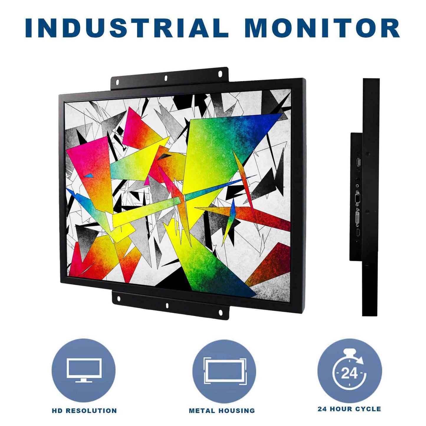 VSDISPLAY 19'' 1280x1024 IPS LCD Touchscreen Monitor 4:3 with VGA DVI Input for DIY Gaming/PC/Industrial Extra Display