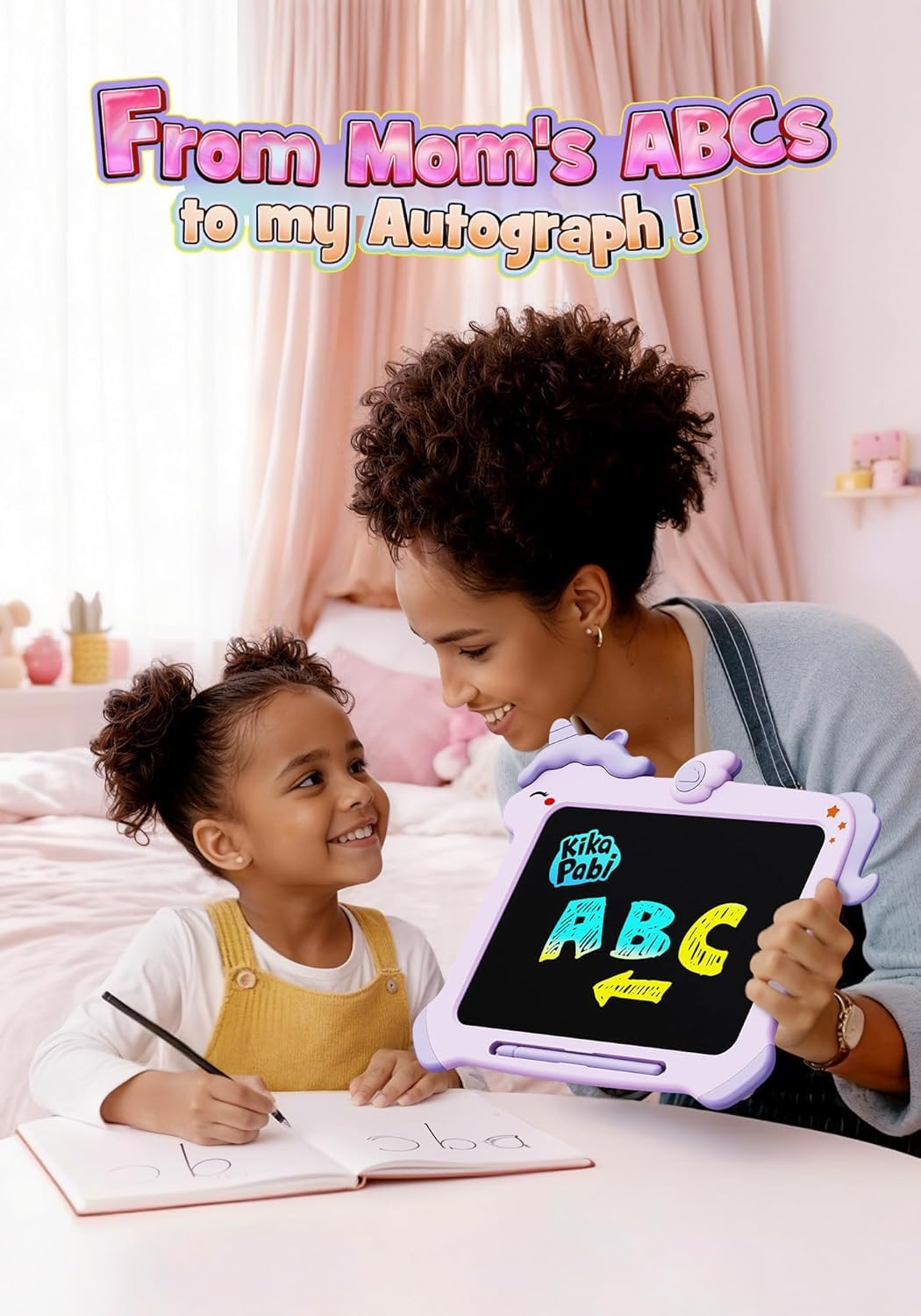 8.5 inch LCD Writing Tablet for Kids, Unicorn Toys Gifts for Girls Aged 3-5, Toddler Girl Kids Educational Travel Toy, Birthday Gift for 3 4 5 6 7 8 9 Year Old Girl (Purple)