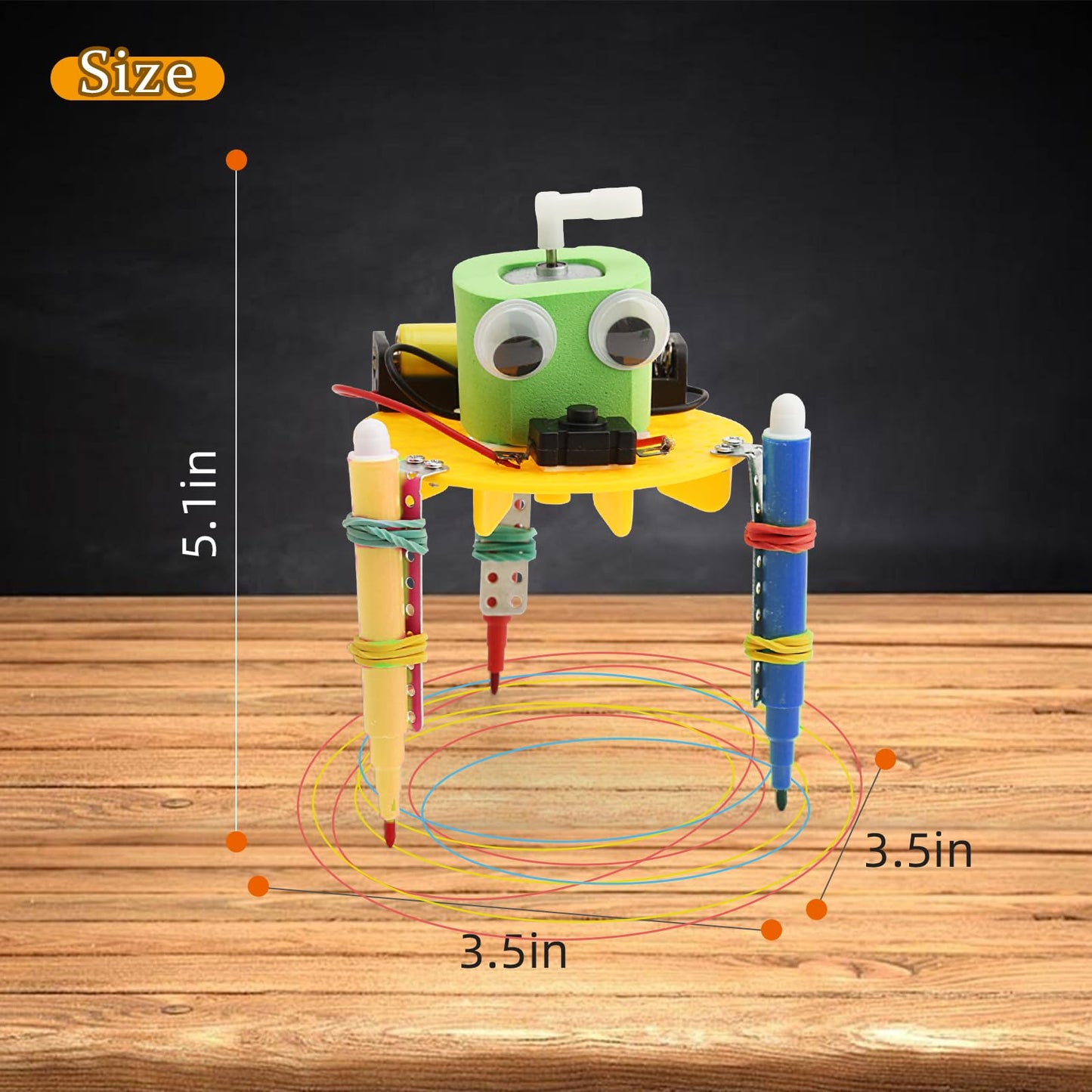 Bulk STEM Craft Kits for Kids 8-12: 4-Pack Doodling Robot Building Kits, Classroom Activities & Science Experiments, Educational Robotics DIY Project for Boys Girls, STEM Toys for School Clubs