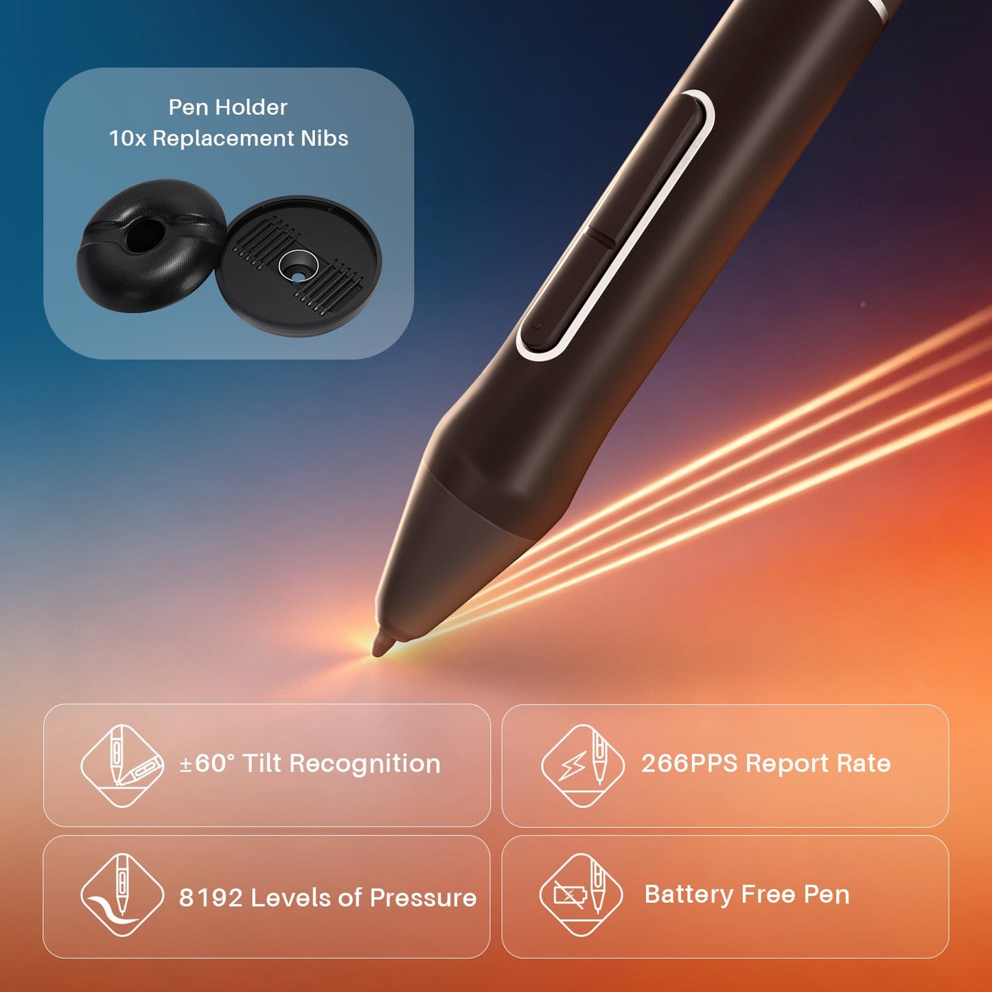 HUION KAMVAS Pro 16 Drawing Tablet with Screen, 15.6 inch Pen Display Anti-Glare Glass 6 Shortcut Keys Adjustable Stand, Graphics Tablet for Drawing, Writing, Design, Work with Windows, Mac and Linux