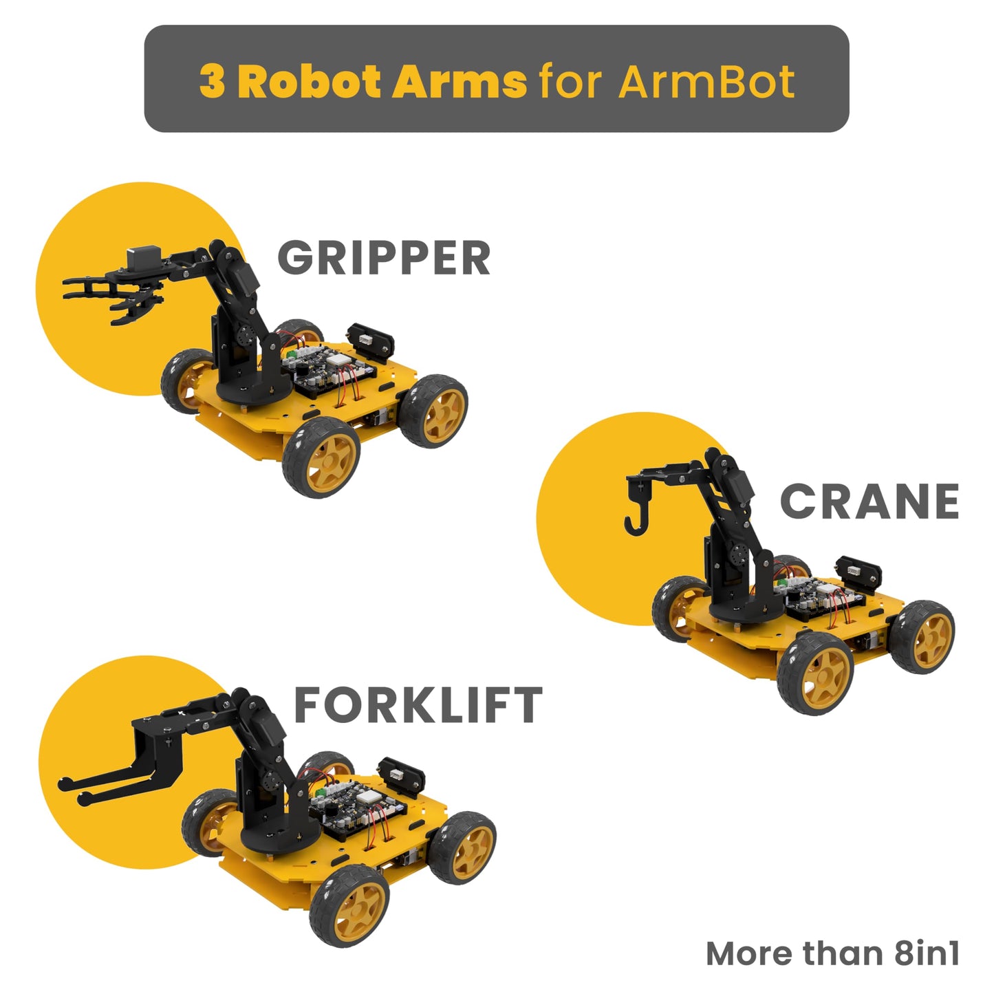REX Evolution 8in1 Robotics Kit: Coding Robot Kit, Robotics Kit for Adults, Electronic DIY Smart Car Kit, 8 Model Robotics Set, Robot Kit