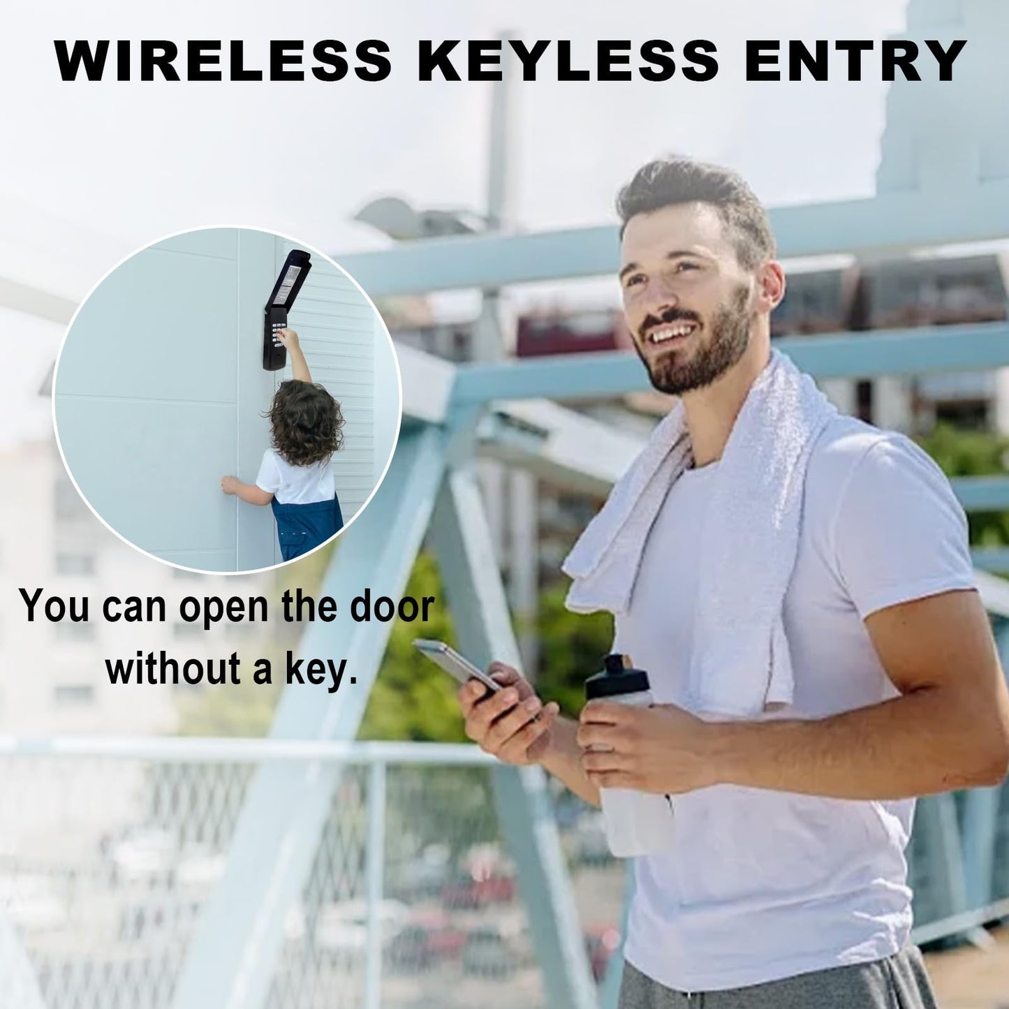 XDTKML Garage Door Opener Keypad Replacement for Liftmaster Chamberlain Craftsman Garage Door Opener Keypad Compatible with Purple/Red/Orange/Green/Yellow Learn Button Since 1993 - Black Shell