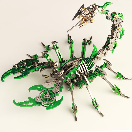 YUEZUDPO 3D Metal Puzzles for Adults, Scorpion 3D Metal Model Kit to Build DIY Colorful 3D Puzzle Ornaments for Adults, Teens Birthday Christmas