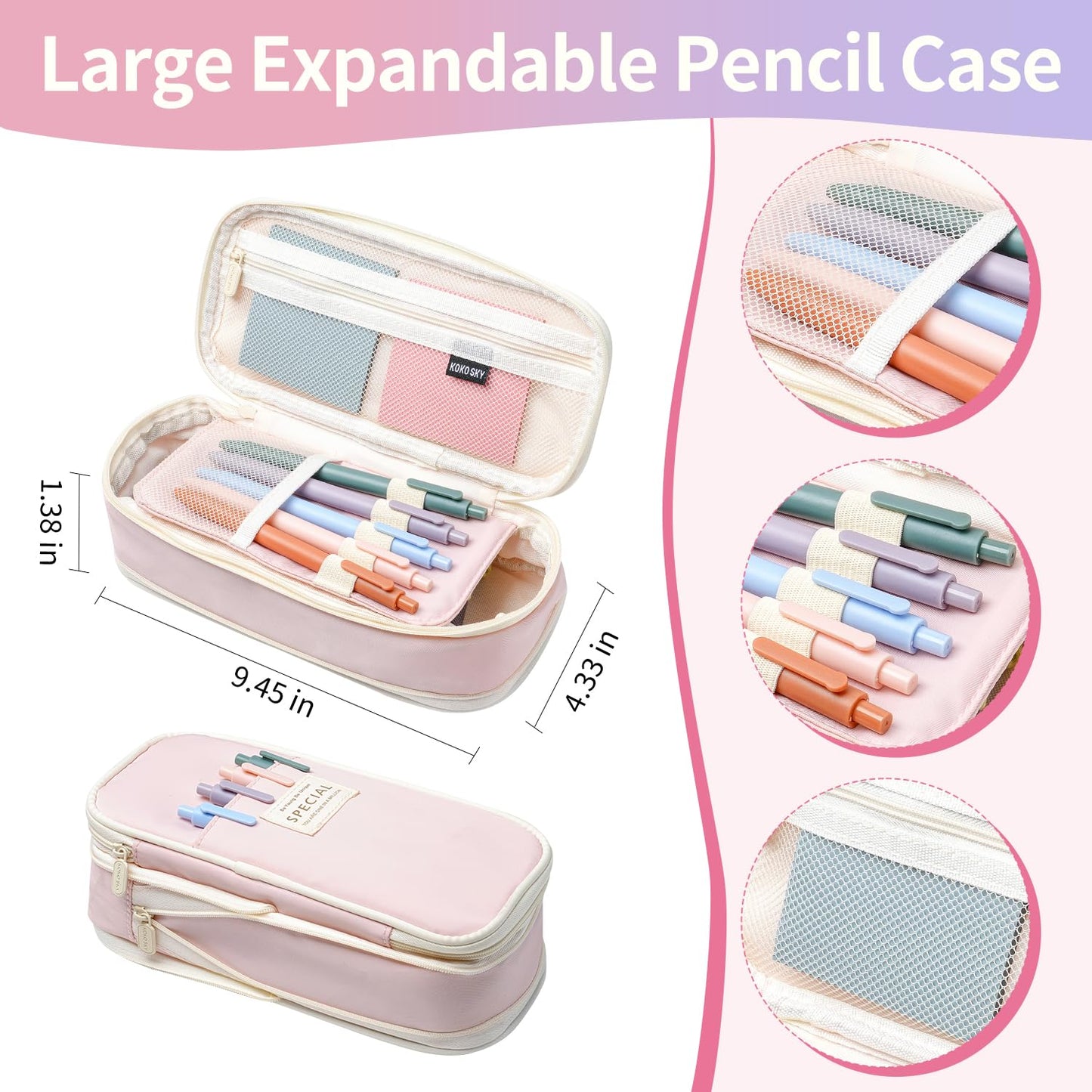 KOPKOFT Bible Study Supplies, Bible Journaling Kit for Women with Journal, Pen Case, Tabs, Highlighters and Pens, Bible Accessories Set for Women Students Beginner, Christian Gifts (Pink)