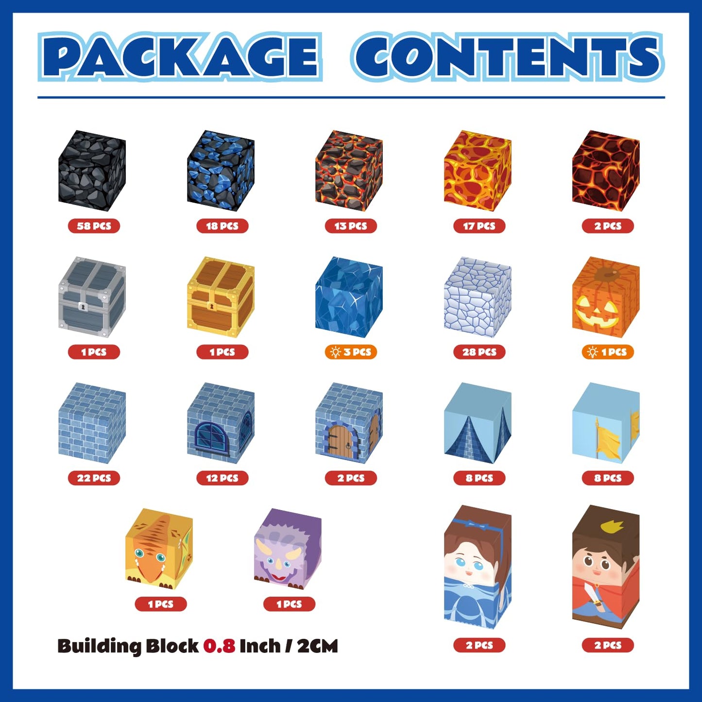 shoplease Magnetic Building Cubes for Kids, 200 Pieces, Building Blocks Set, Ages 3+, STEM Educational Toy Set