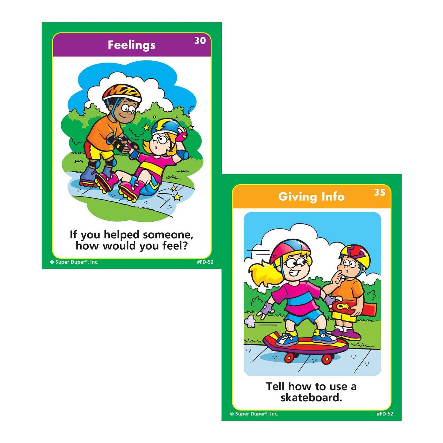 Super Duper Publications | Practicing Pragmatics Fun Deck | Conversation and Social Skills Flash Cards | Educational Learning Materials for Children